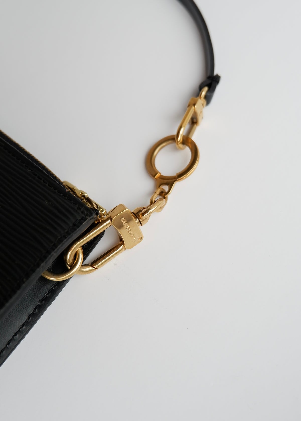 Authentic Preowned Louis Vuitton Black Epi Pochette