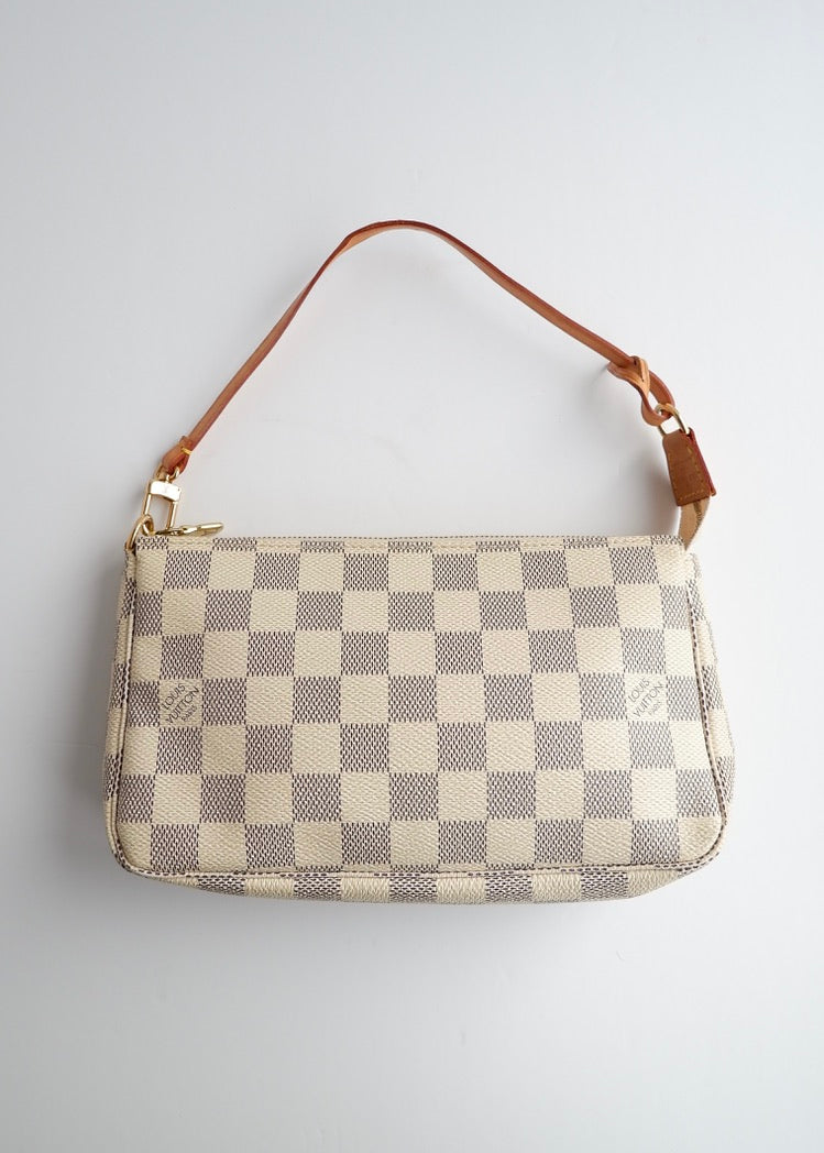 Authentic Preowned Louis Vuitton Damier Azur Pochette Accessories