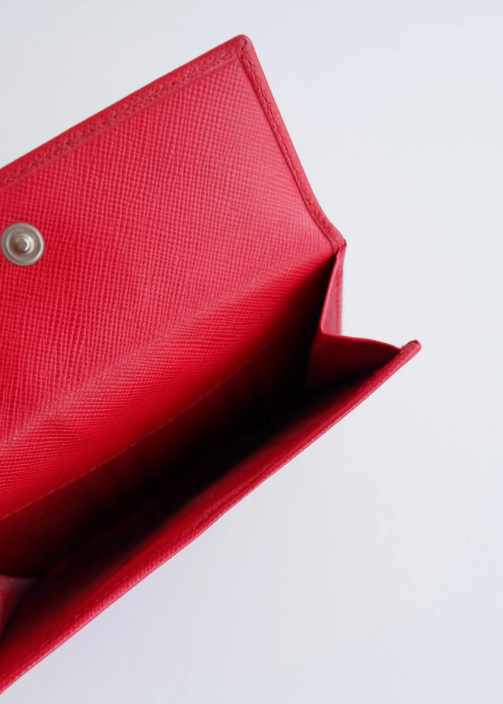 Authentic Preowned Prada Red Saffiano Leather Bi Fold Wallet