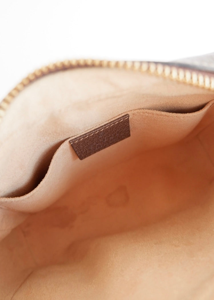 Authentique Sac bandoulière mini Ophidia Gucci en toile GG marron d'occasion