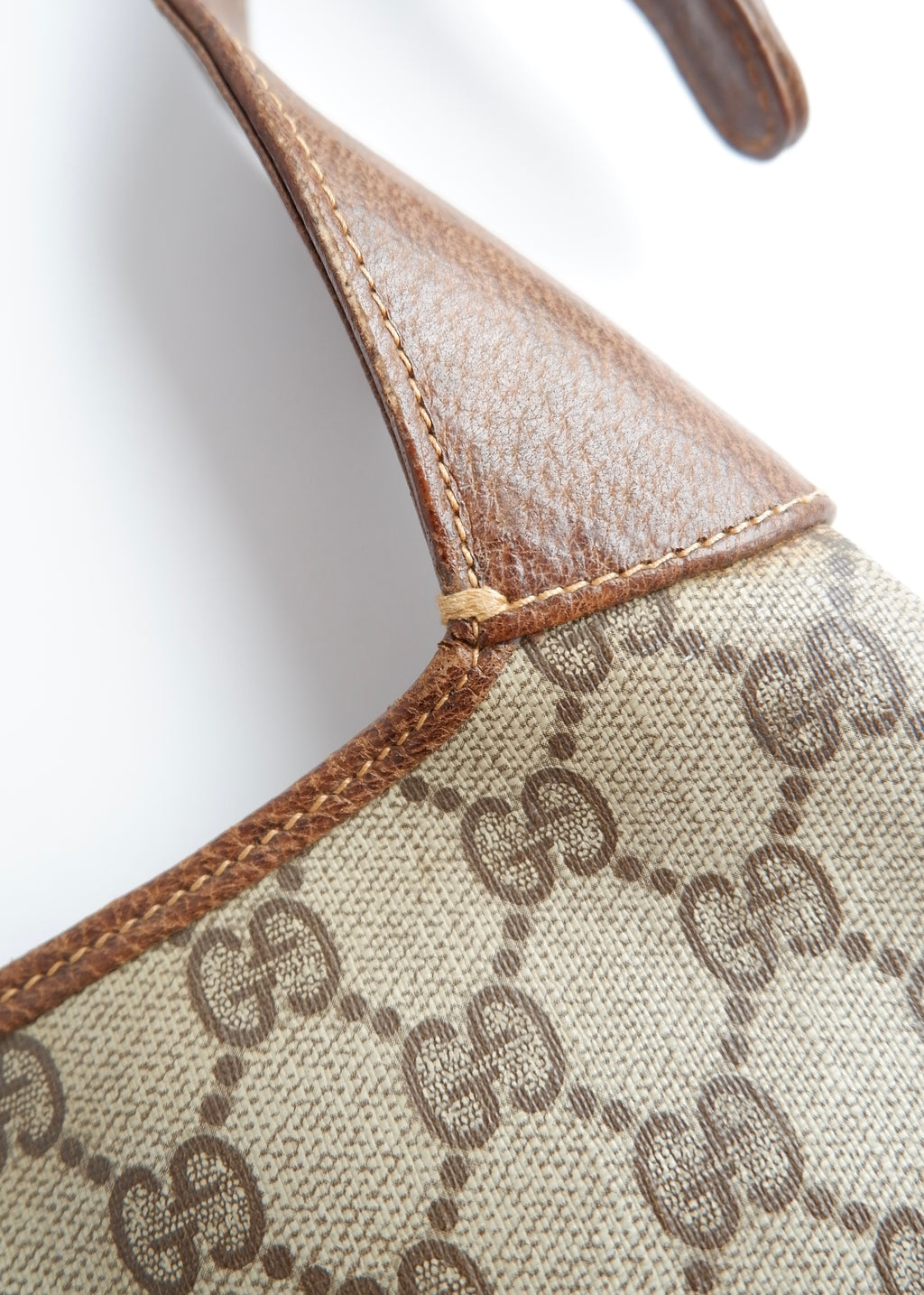 Authentic Preowned Vintage Gucci Brown GG Canvas Jackie Shoulder Bag
