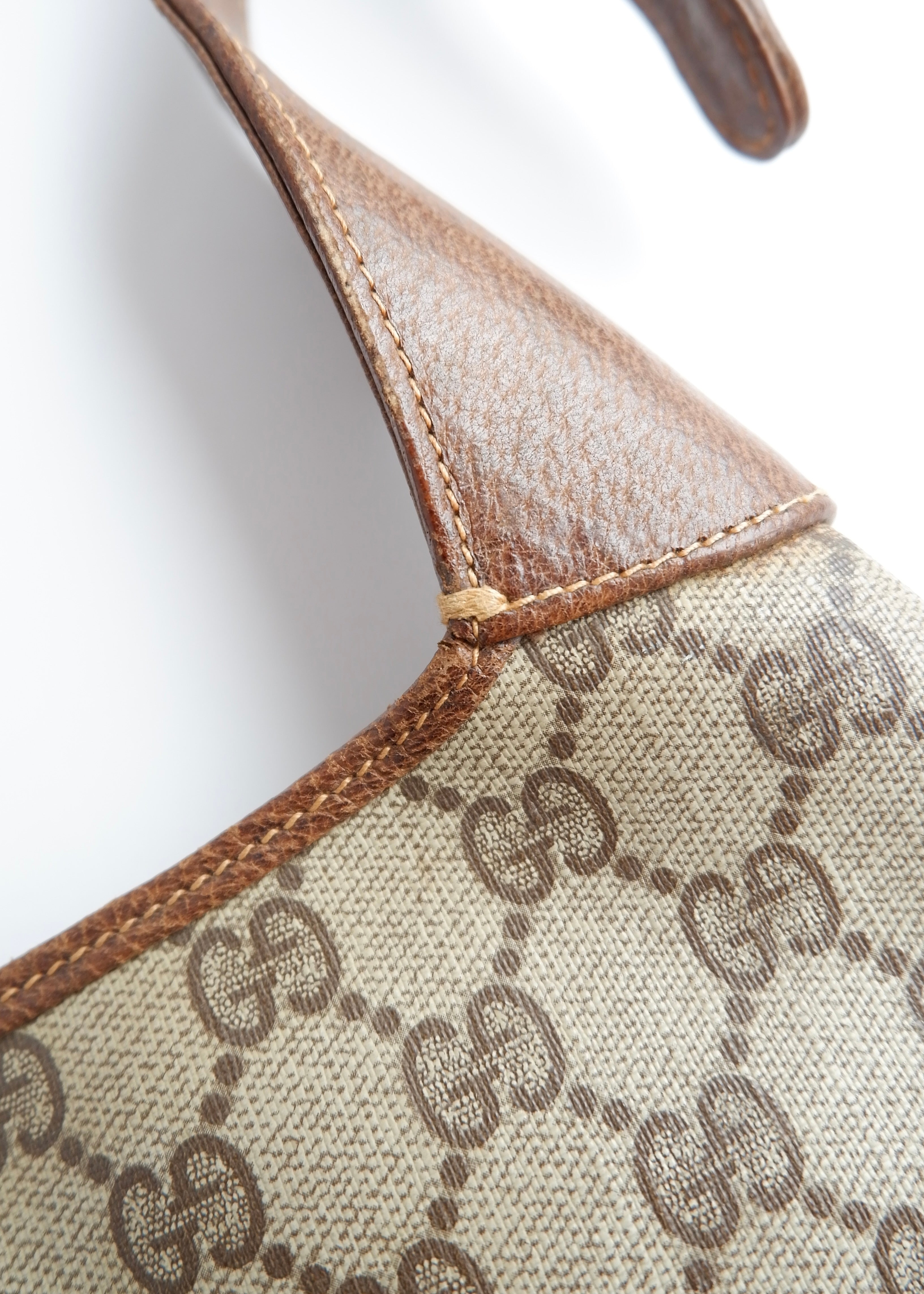 Authentic Preowned Vintage Gucci Brown GG Canvas Jackie Shoulder Bag