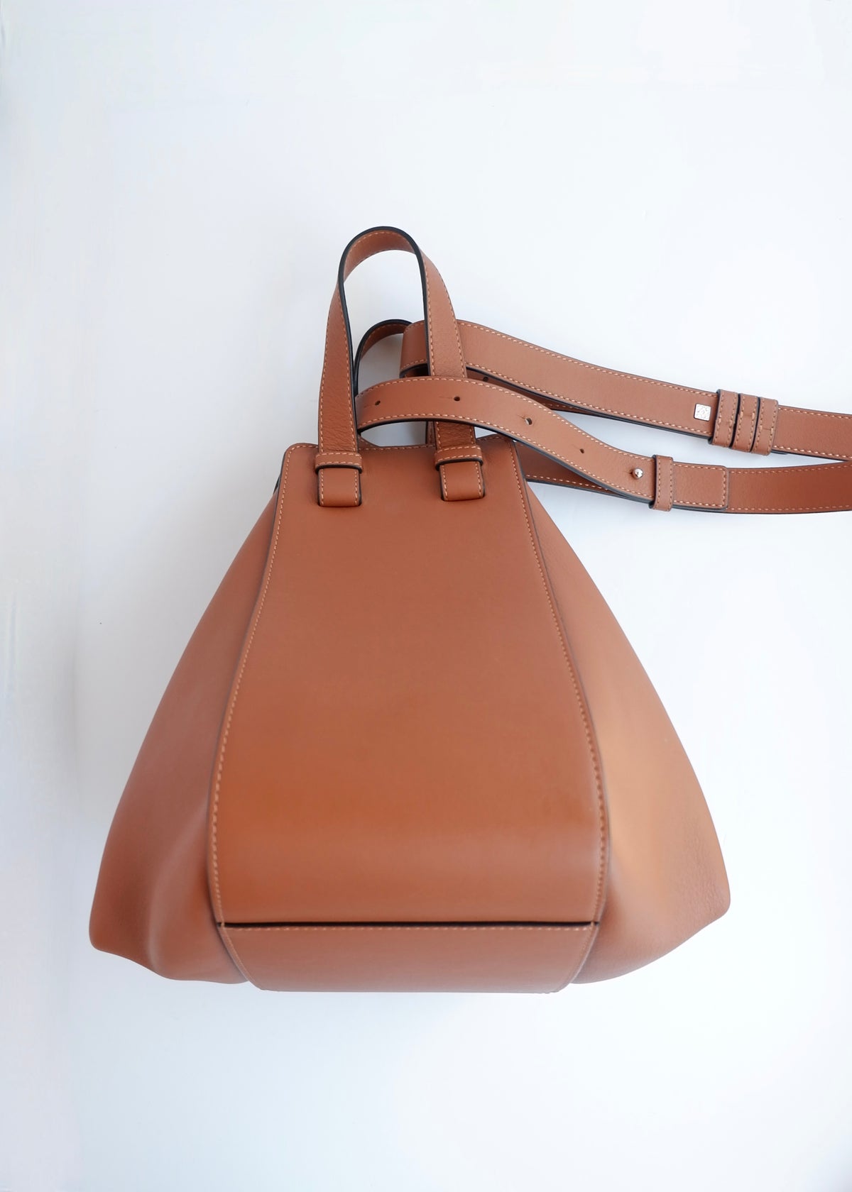 Preowned Loewe Brown Leather Hammock Bag