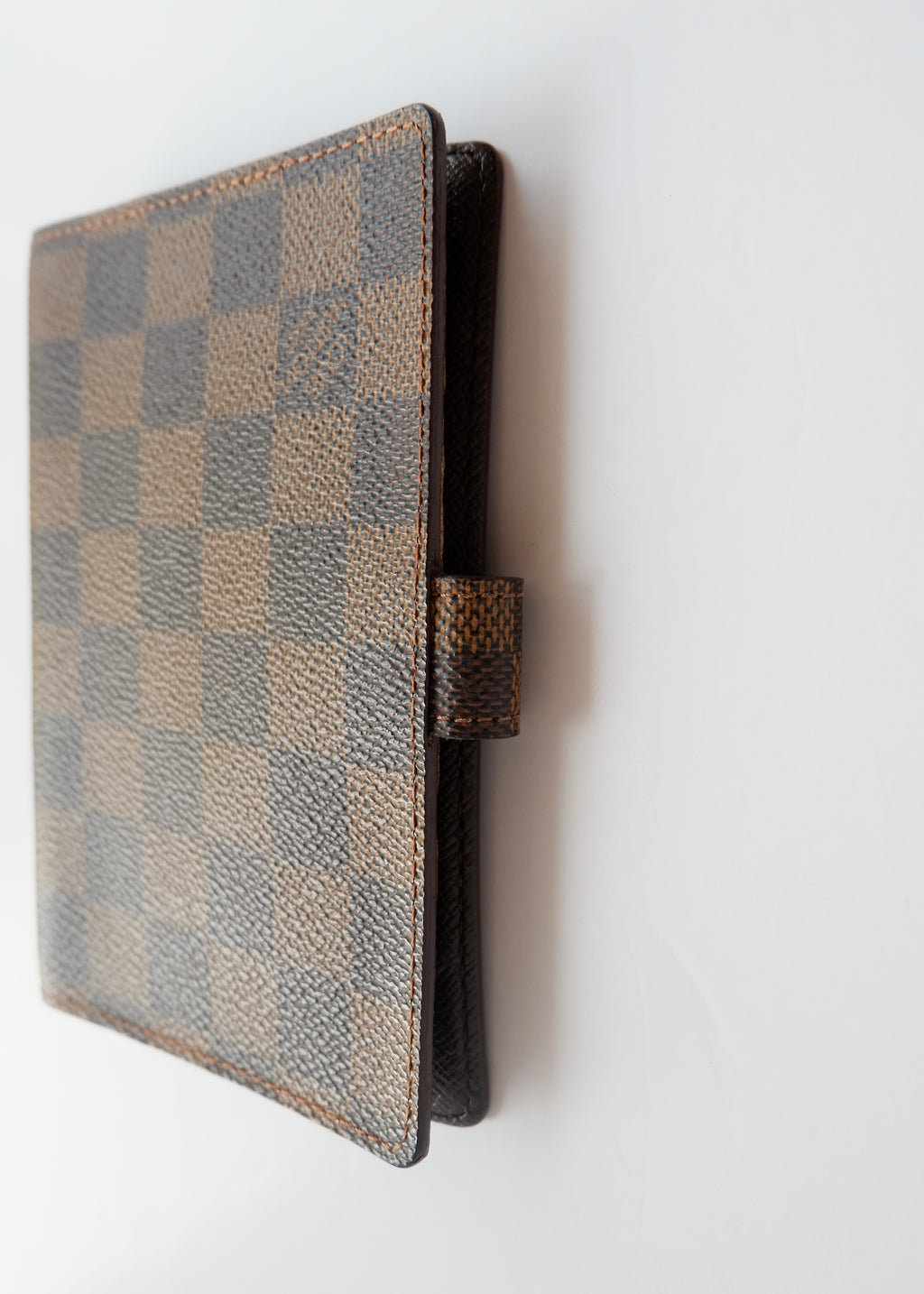 Preowned Louis Vuitton Brown Damier Ebene Coated Canvas Agenda PM