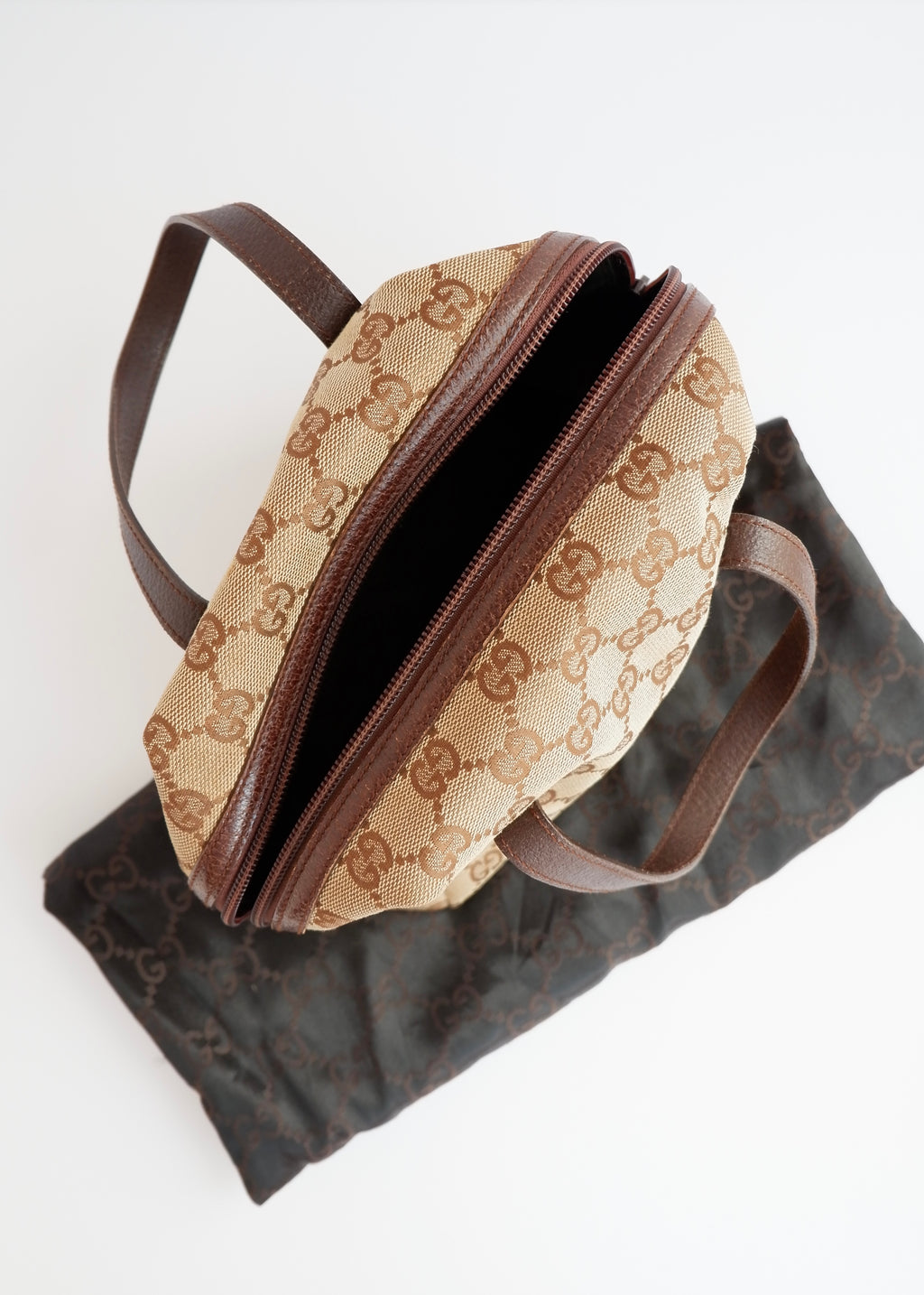 Authentic Preowned Gucci Brown GG Canvas Tofu Handbag