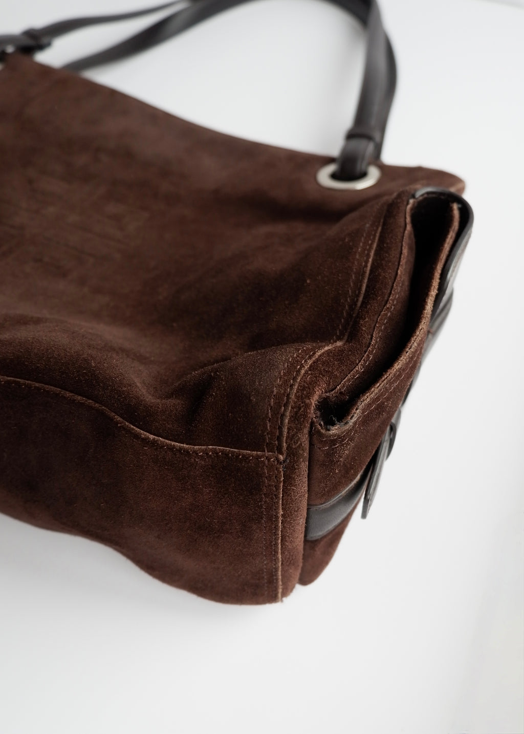 Sac cabas Givenchy en daim marron authentique d'occasion