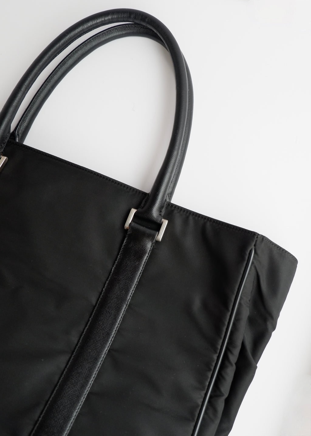 Preowned Prada Black Nylon Tote Bag