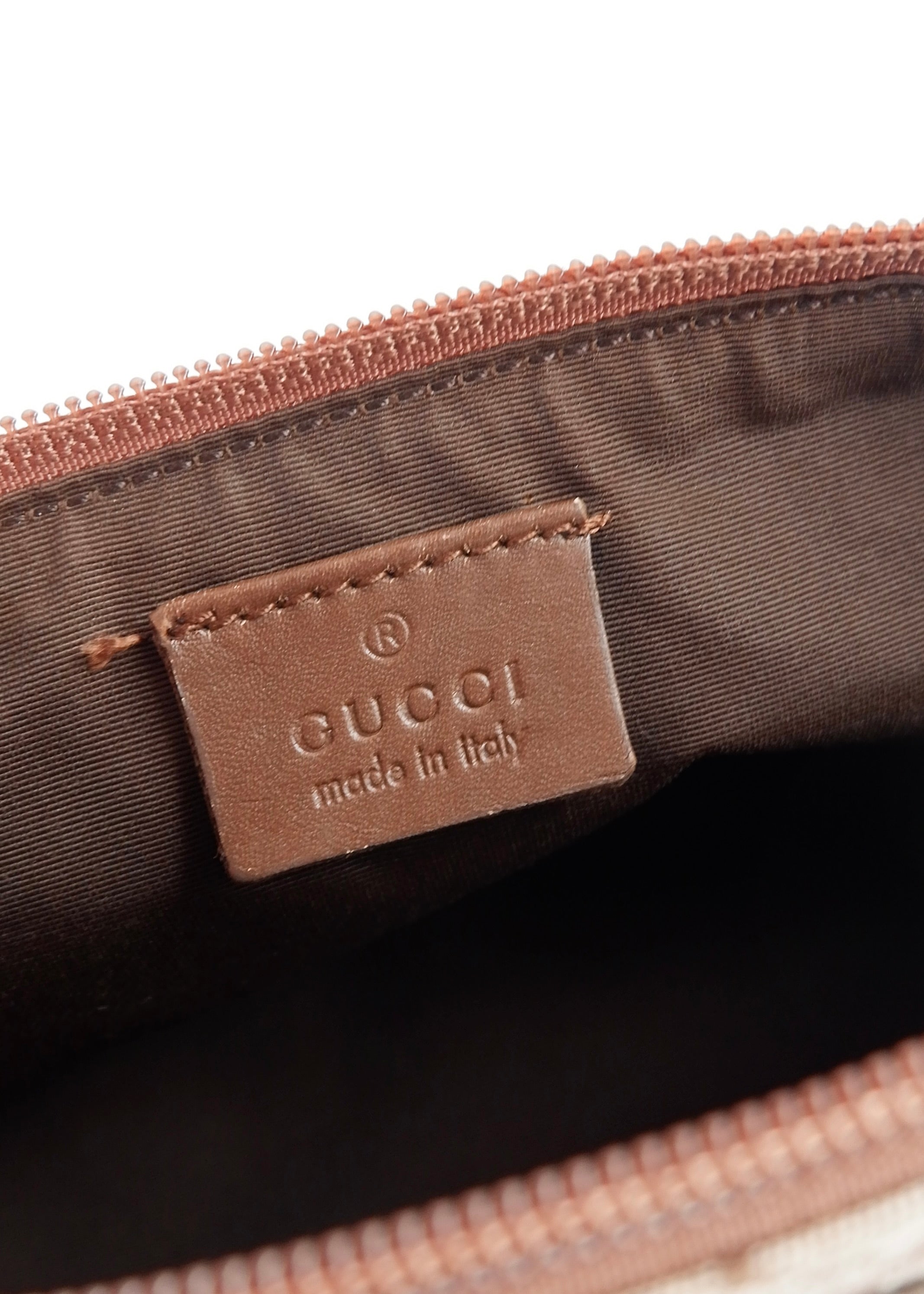 Authentic Preowned Gucci Brown GG Canvas Boat Pochette