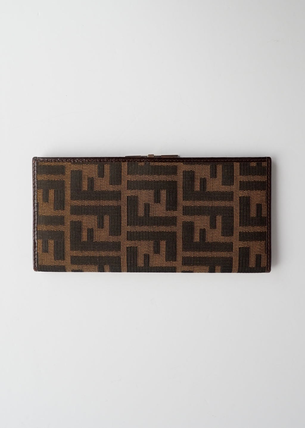 Authentic Preowned Vintage Fendi Zucca Long Wallet
