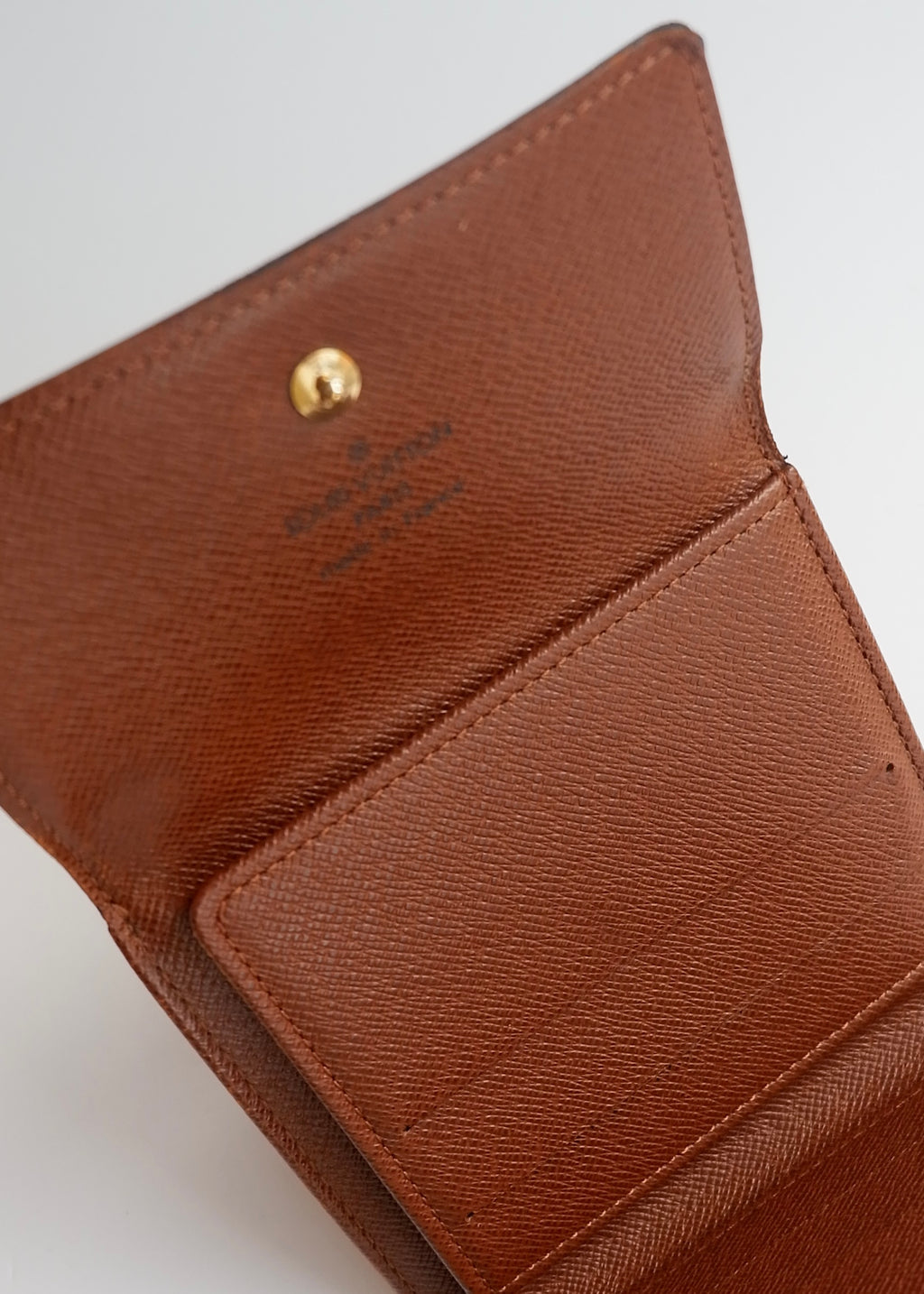 Preowned Louis Vuitton Brown Monogram Coated Canvas Compact Wallet