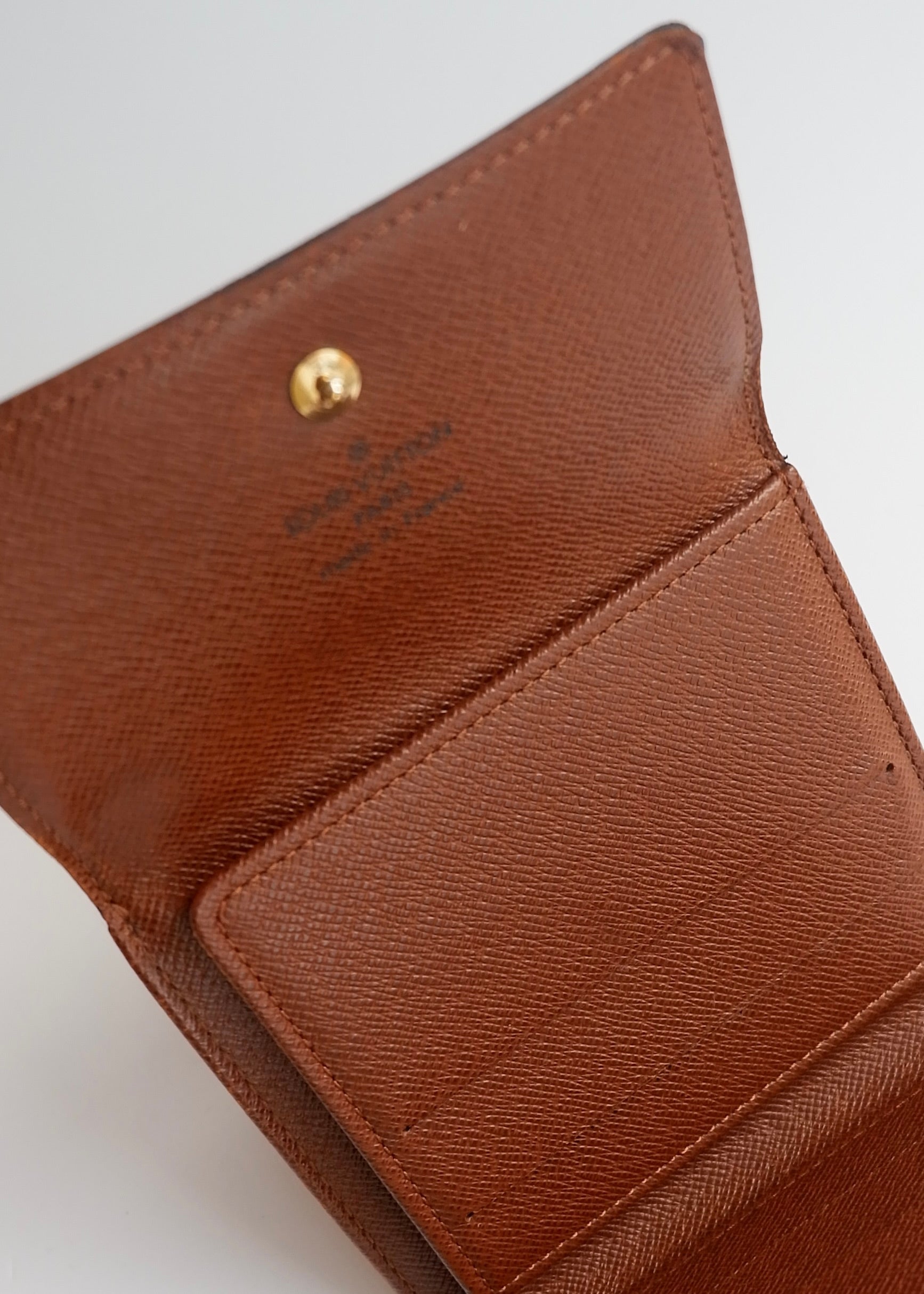 Preowned Louis Vuitton Brown Monogram Coated Canvas Compact Wallet