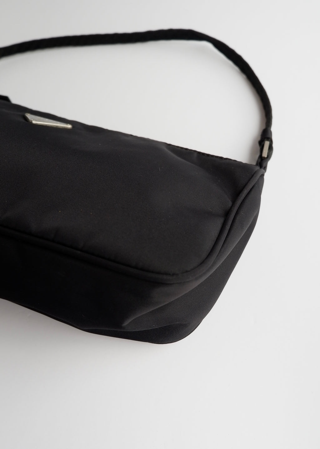 Authentic Preowned Prada Black Nylon Pochette/Shoulder Bag