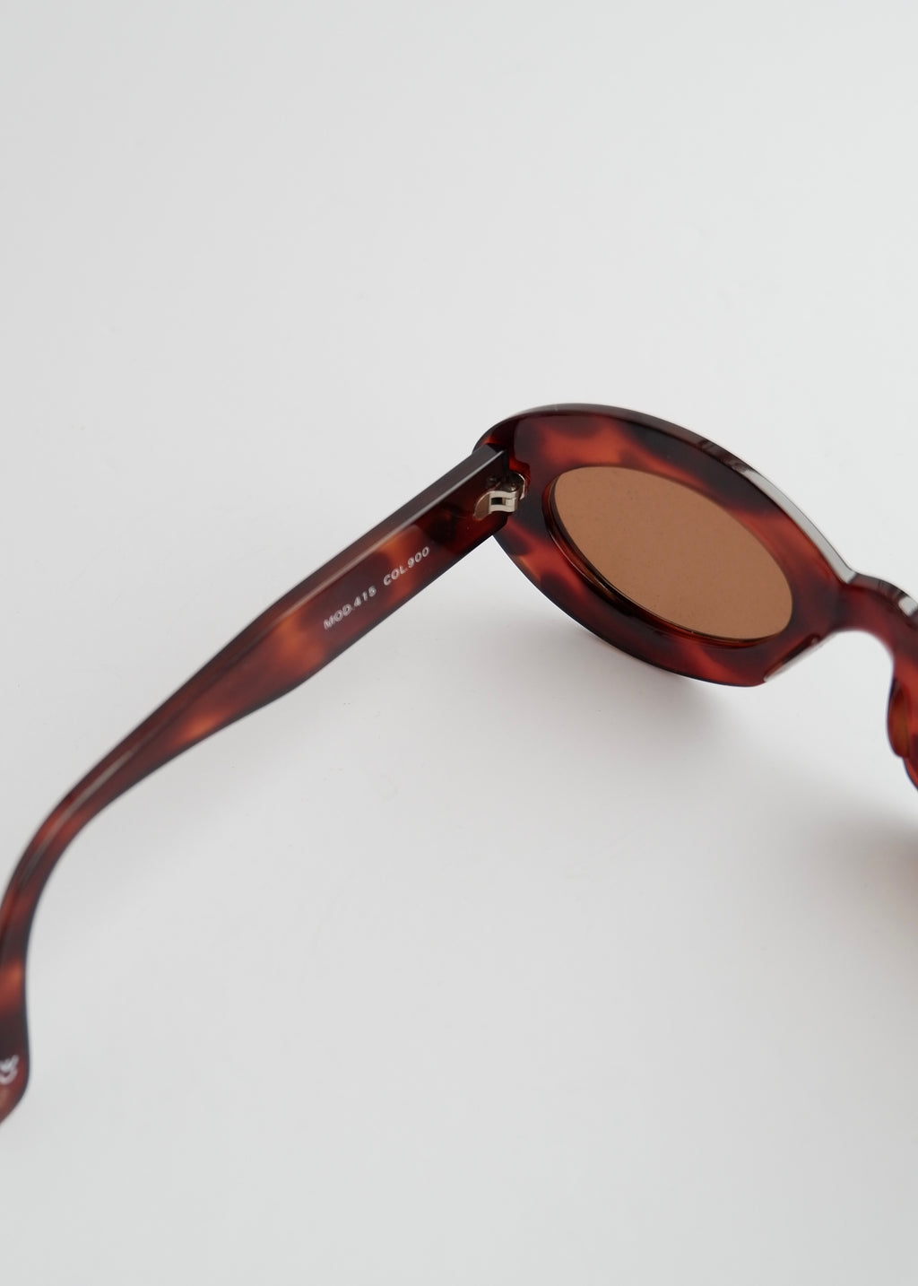 Authentic Preowned Vintage Versace Brown Tortoise Round Frame Sunglasses
