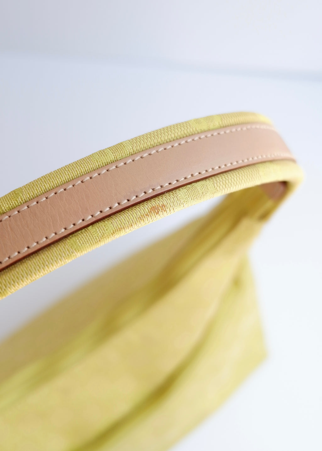 Authentic Preowned Gucci GG Canvas Neon Green Shoulder Bag