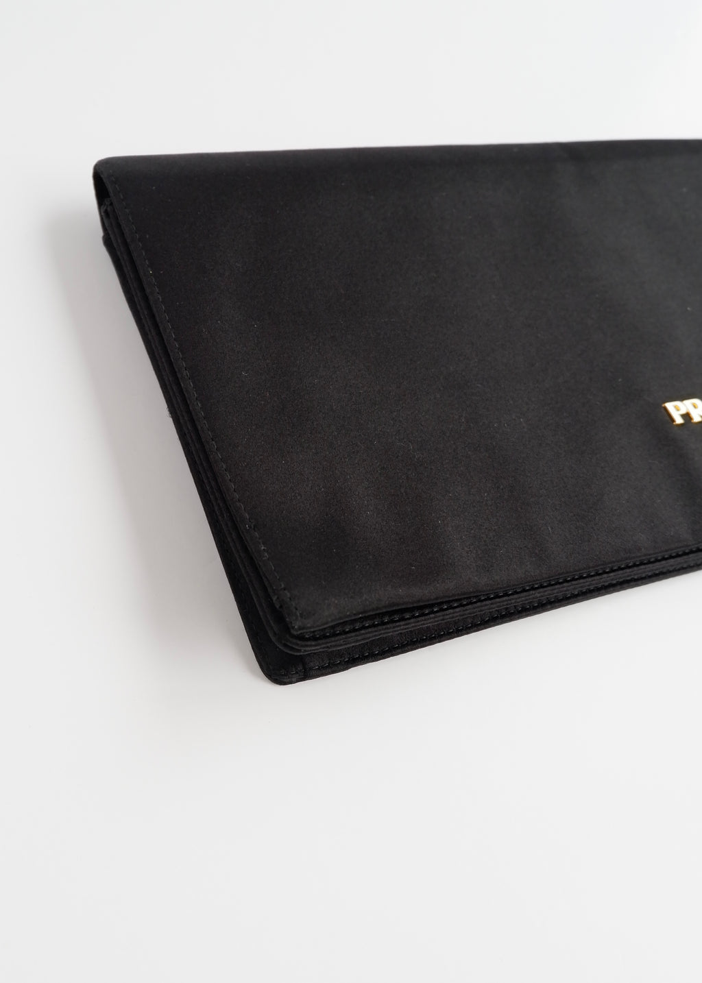 Authentic Preowned Prada Black Satin Clutch