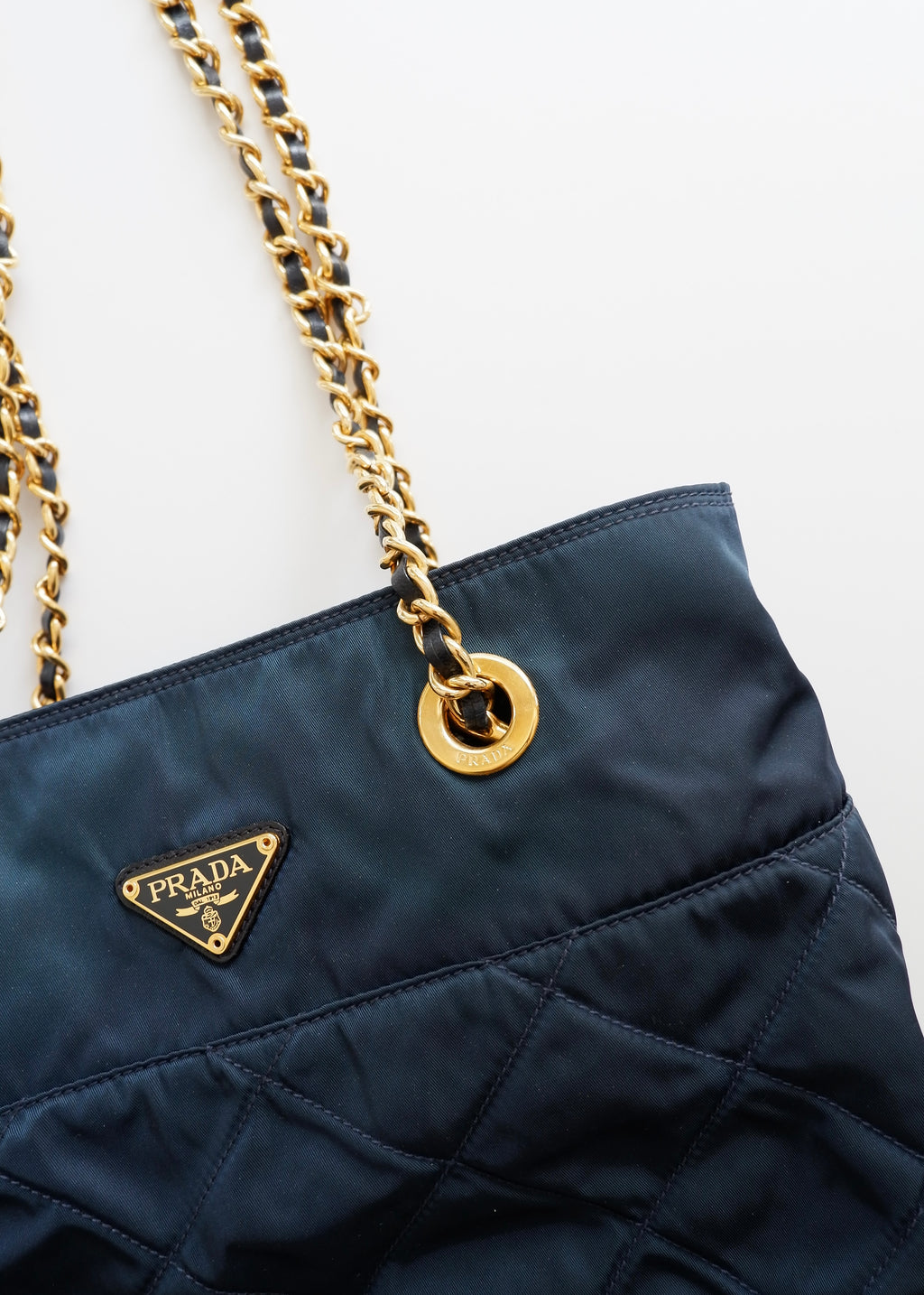 Authentic Preowned Prada Navy Quilted Nylon Shoulder Bag