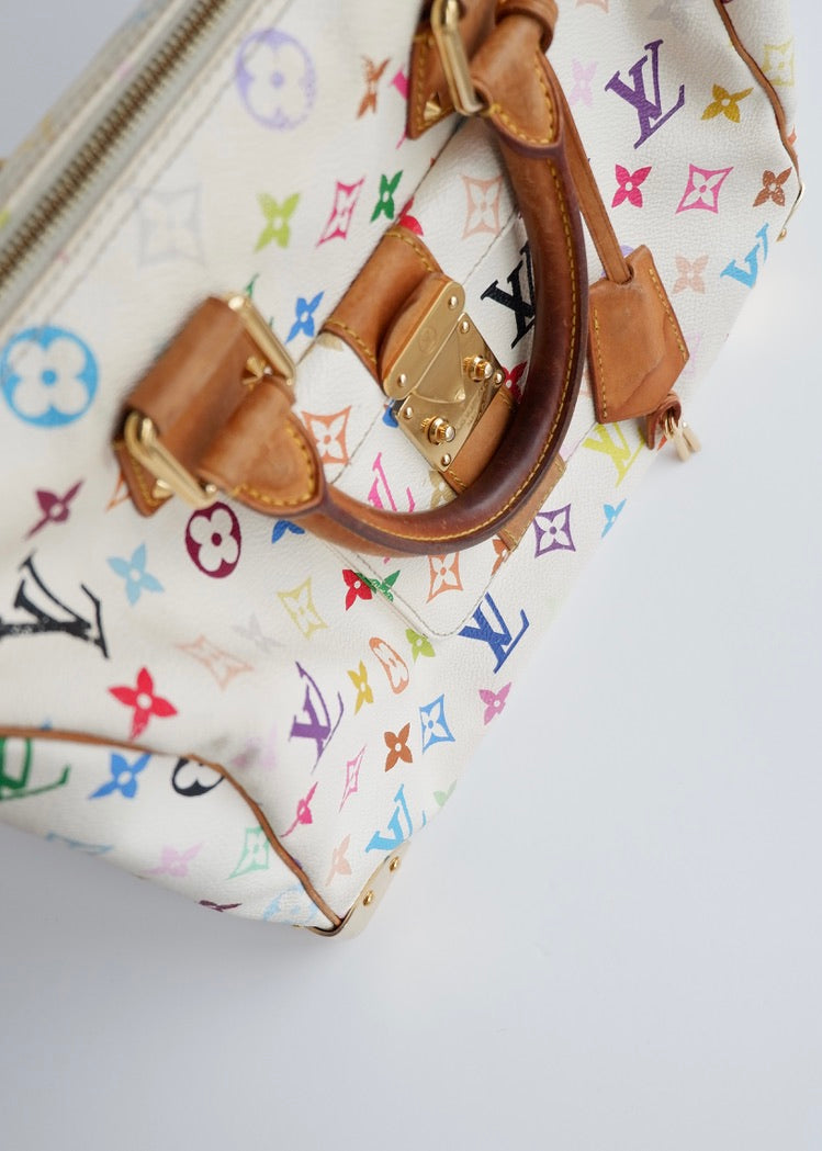 Authentic Preowned Louis Vuitton Monogram Multi-Color Speedy 30 Bag