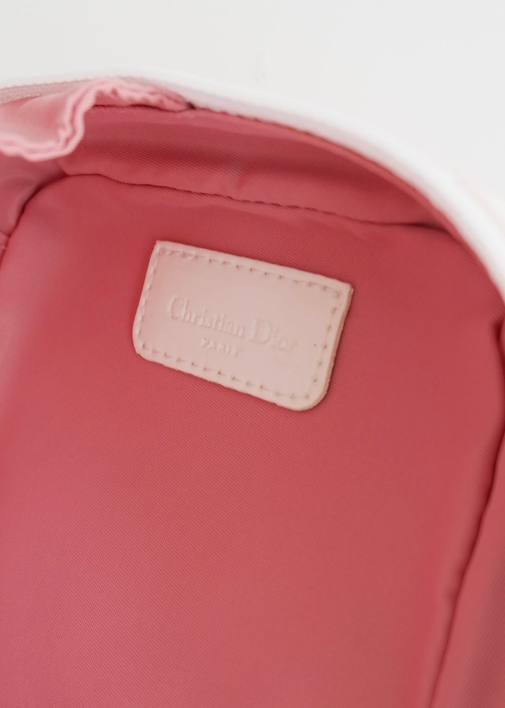 Authentic Preowned Vintage Dior Pink Trotter Wrist Pouch