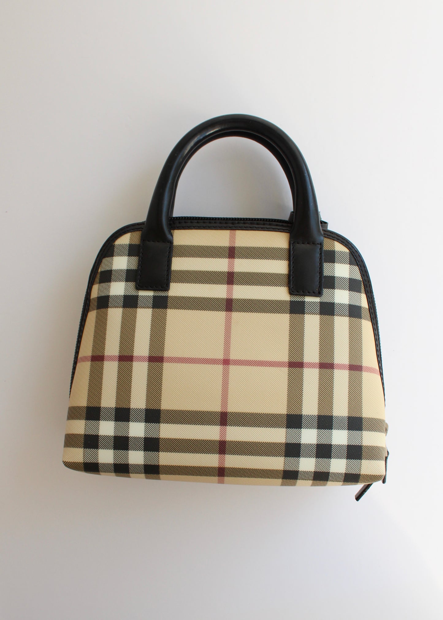 Authentic Preowned Burberry Beige Nova Check Mini Top Handle Bag