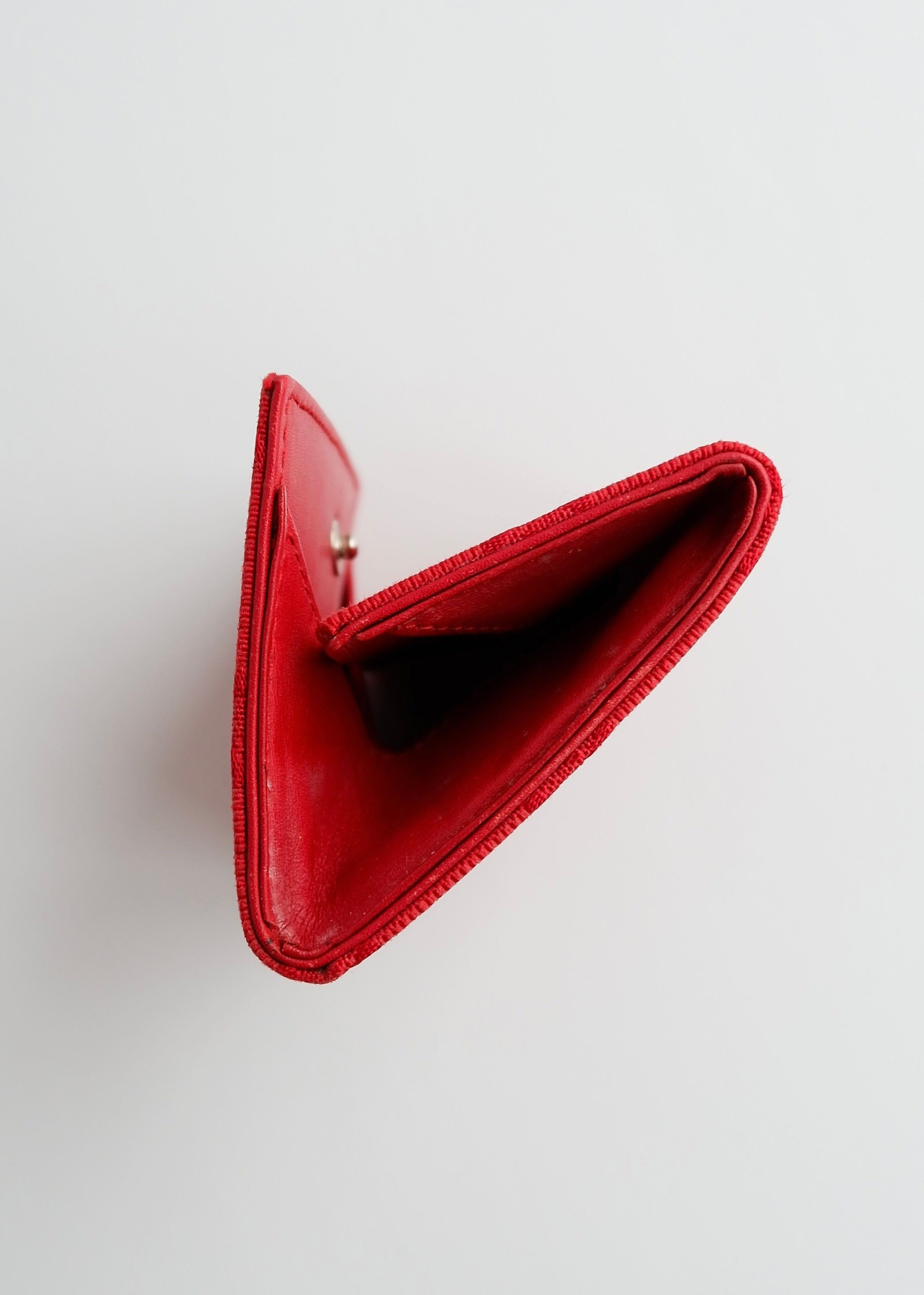 Authentic Preowned Gucci Red GG Canvas Coin Purse