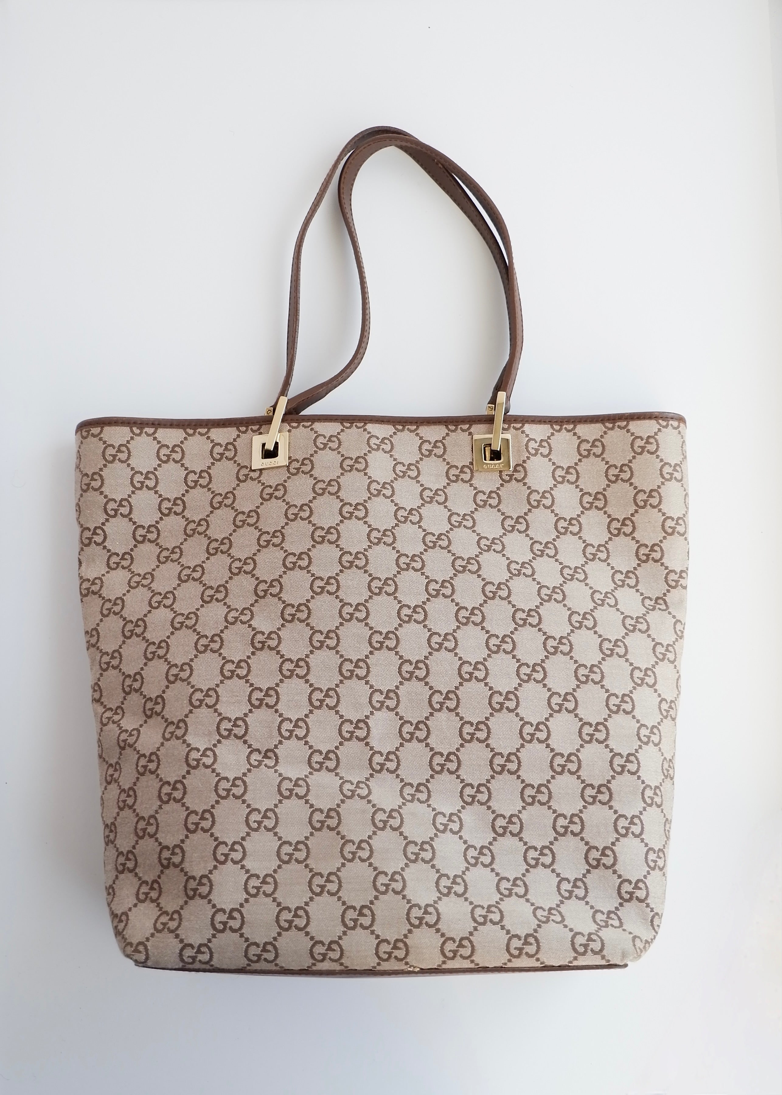 Authentic Preowned Gucci Brown GG Canvas Tote Bag