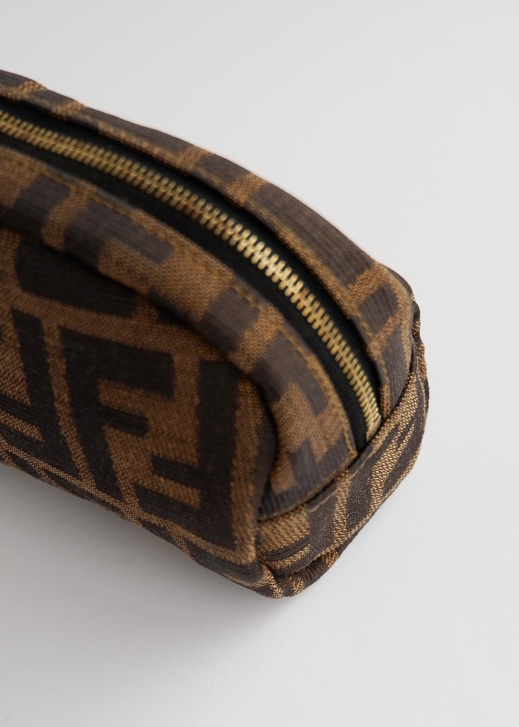 Authentic Preowned Fendi Brown Canvas Zucca Print Pouch