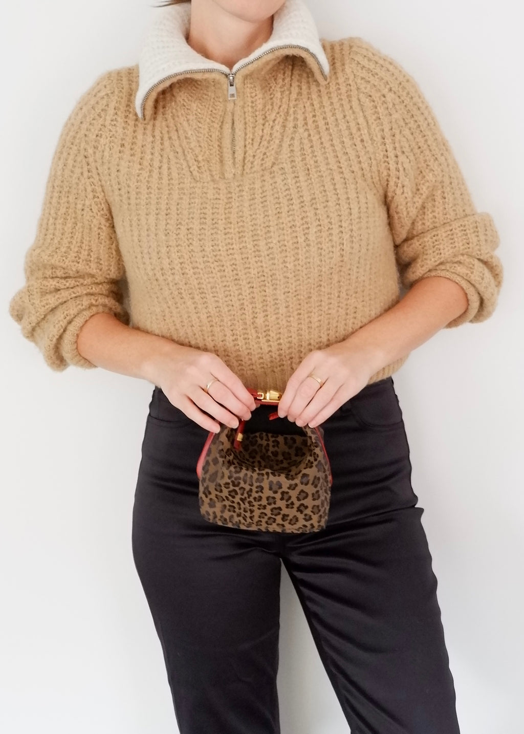 Authentic Preowned Vintage Fendi Animal Print Hand Pouch