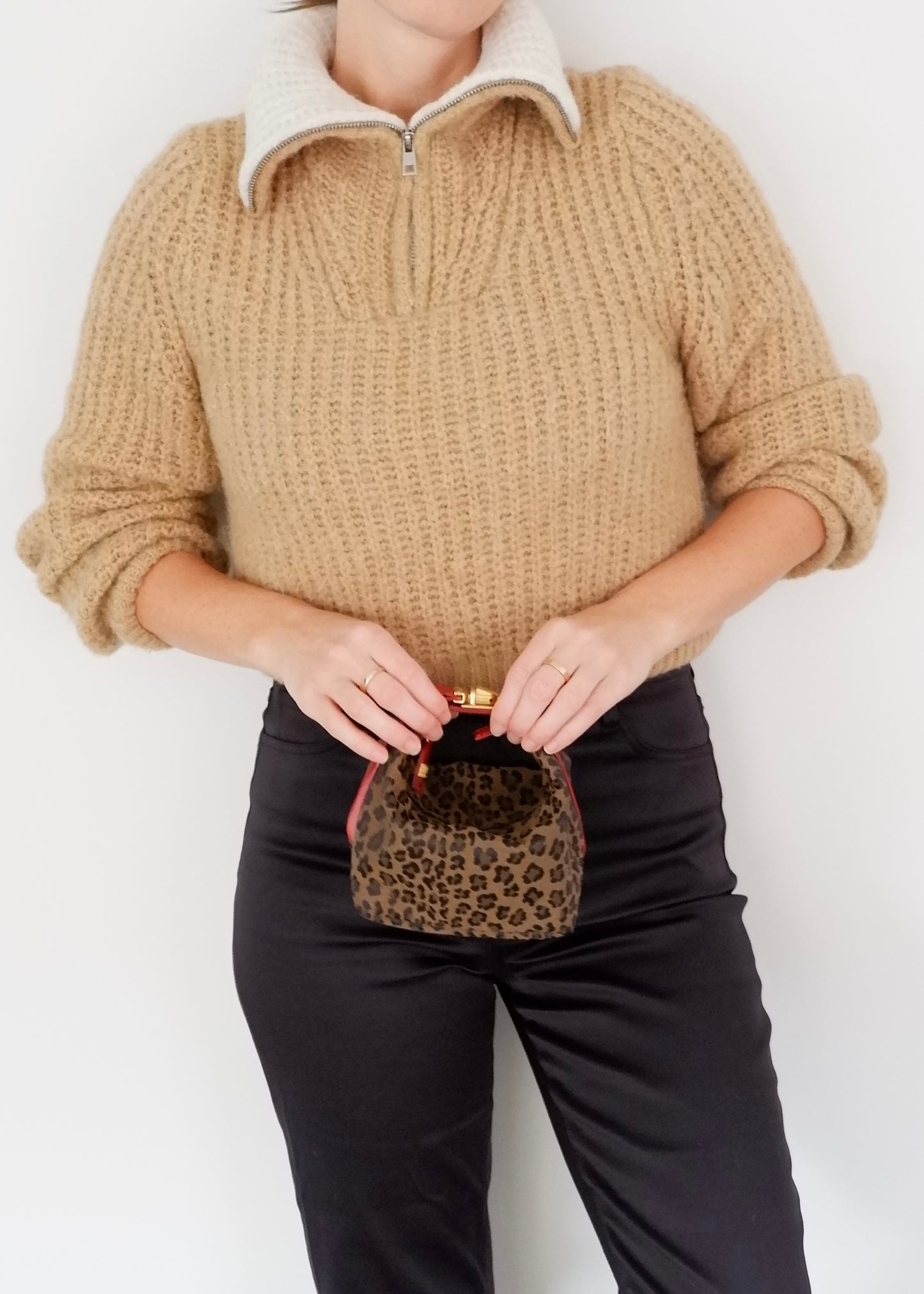 Authentic Preowned Vintage Fendi Animal Print Hand Pouch