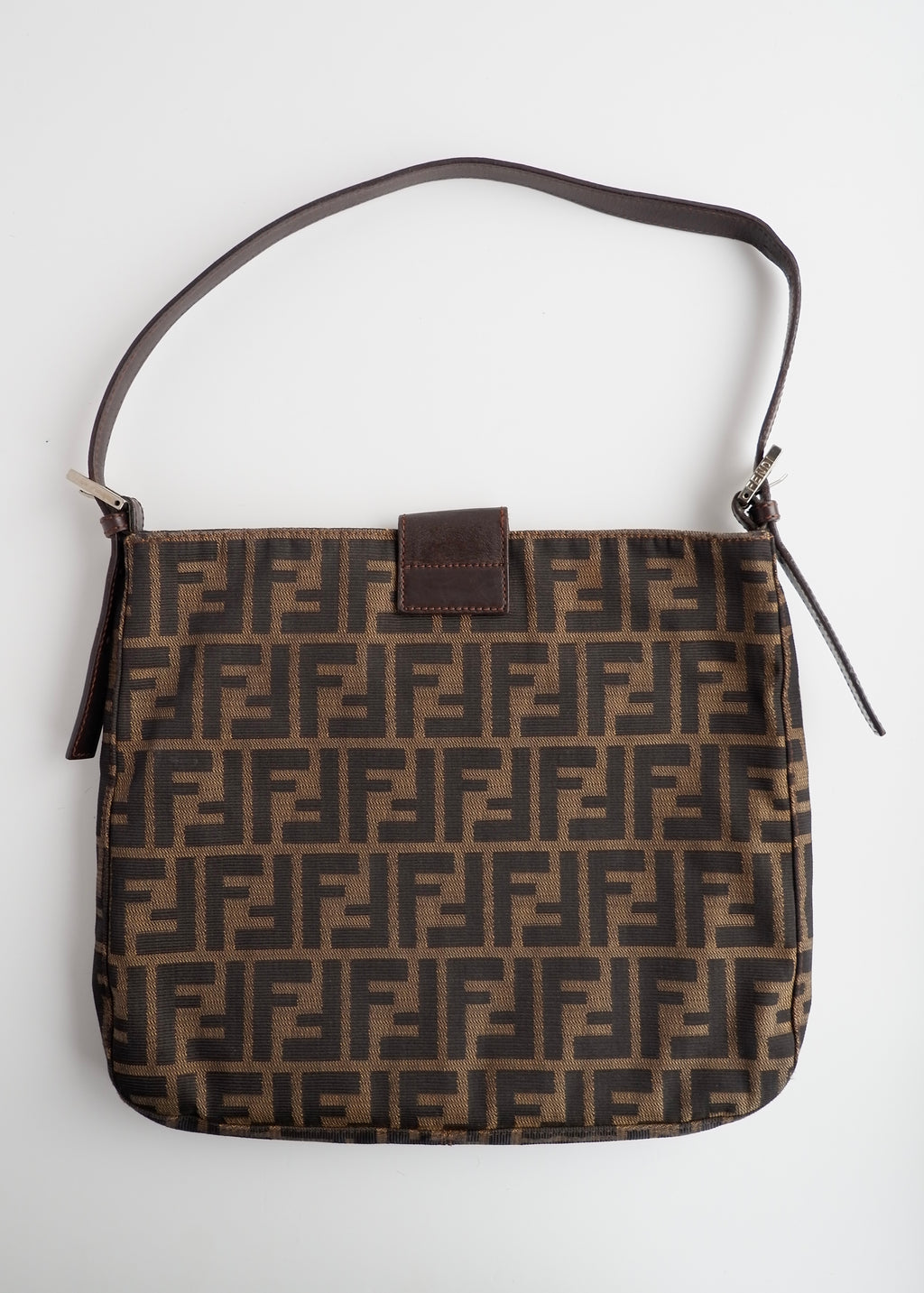 Authentic Preowned Fendi Brown Zucca Shoulder Bag