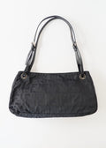 Authentic Preowned Fendi Black Zucca Canvas Shoulder Bag