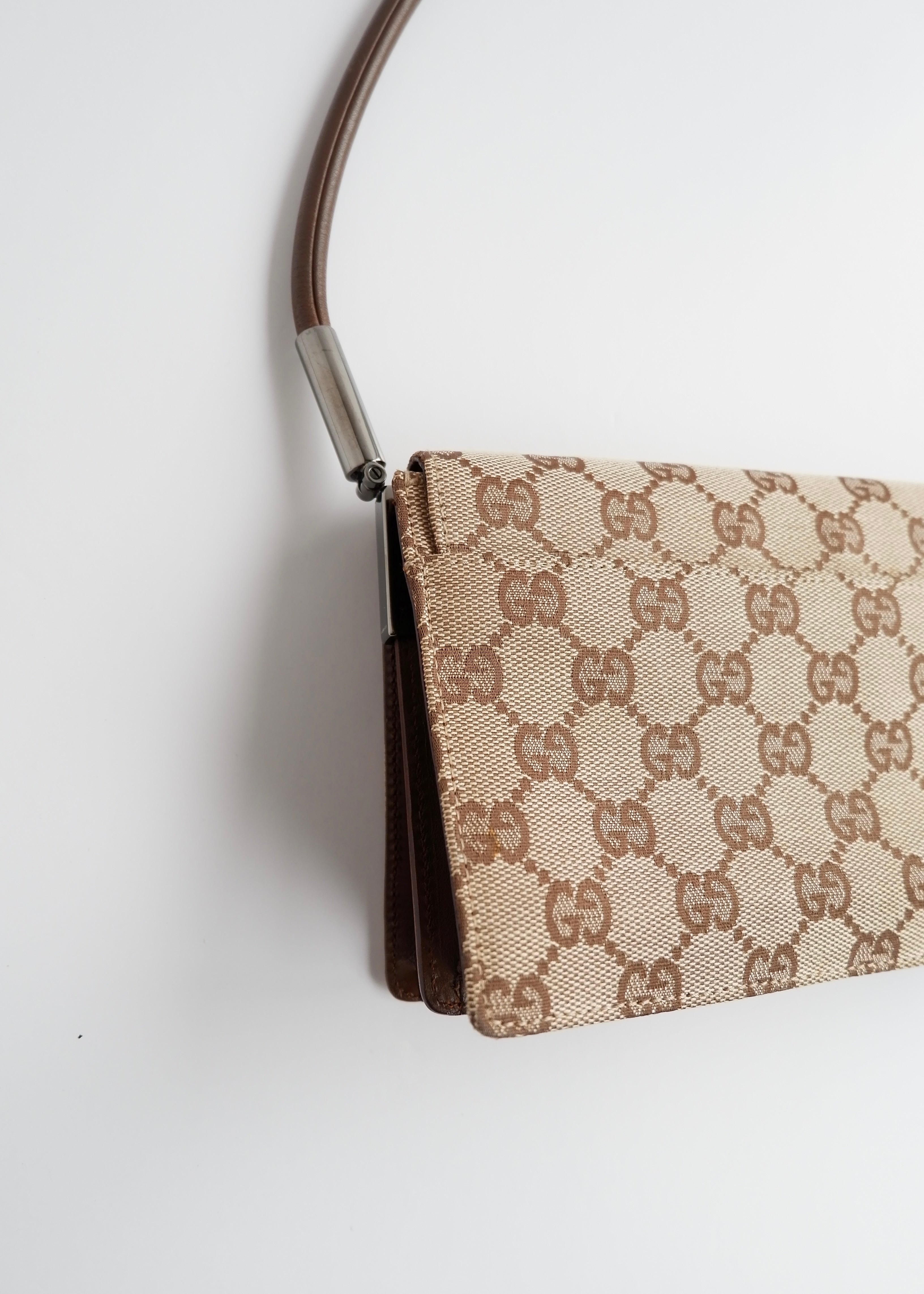 Authentic Preowned Gucci Brown GG Canvas Shoulder Bag