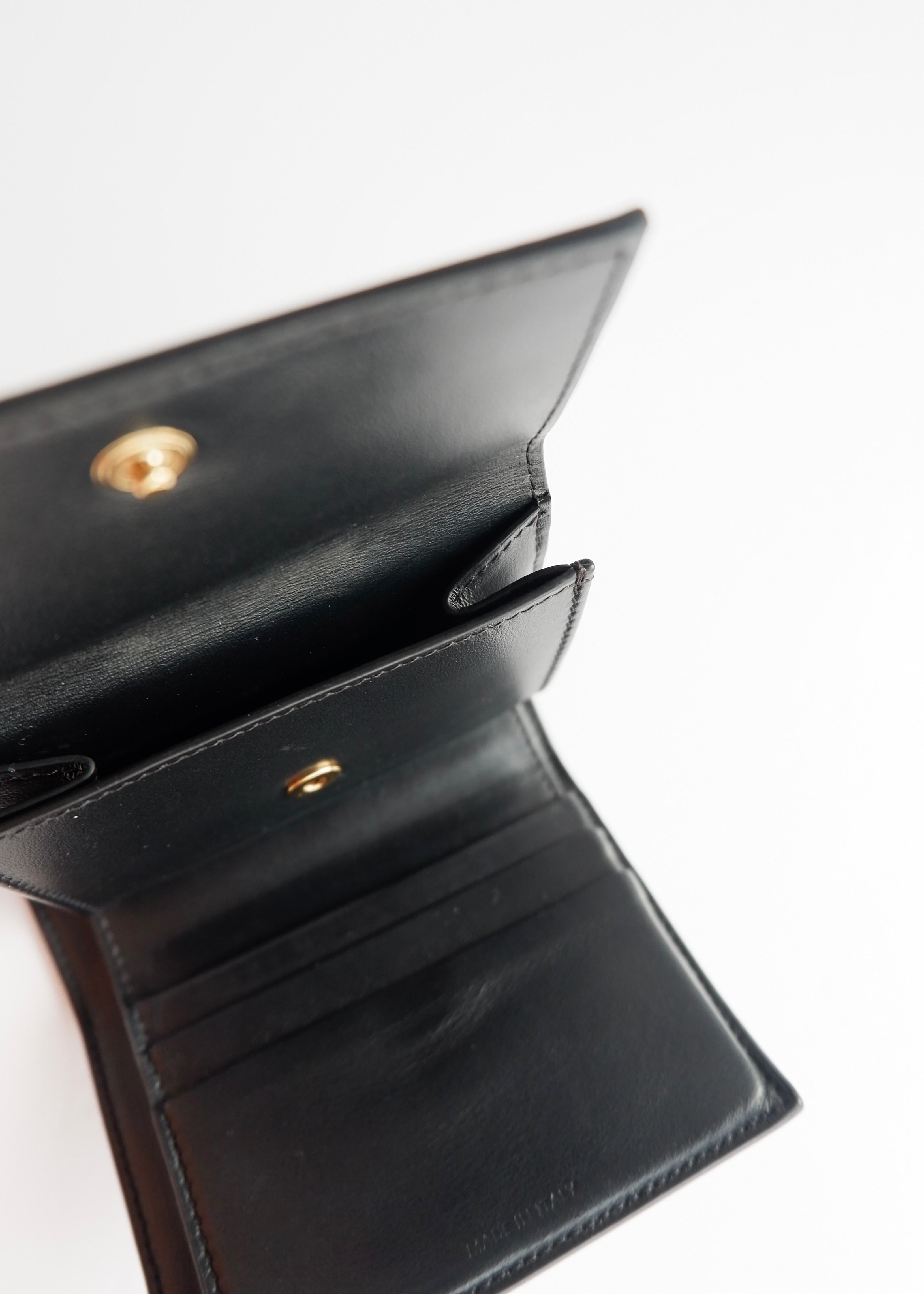 Portefeuille Celine Triomphe noir authentique d'occasion