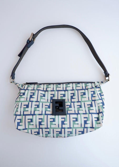 Sac bandoulière Fendi Zucca multicolore authentique d'occasion