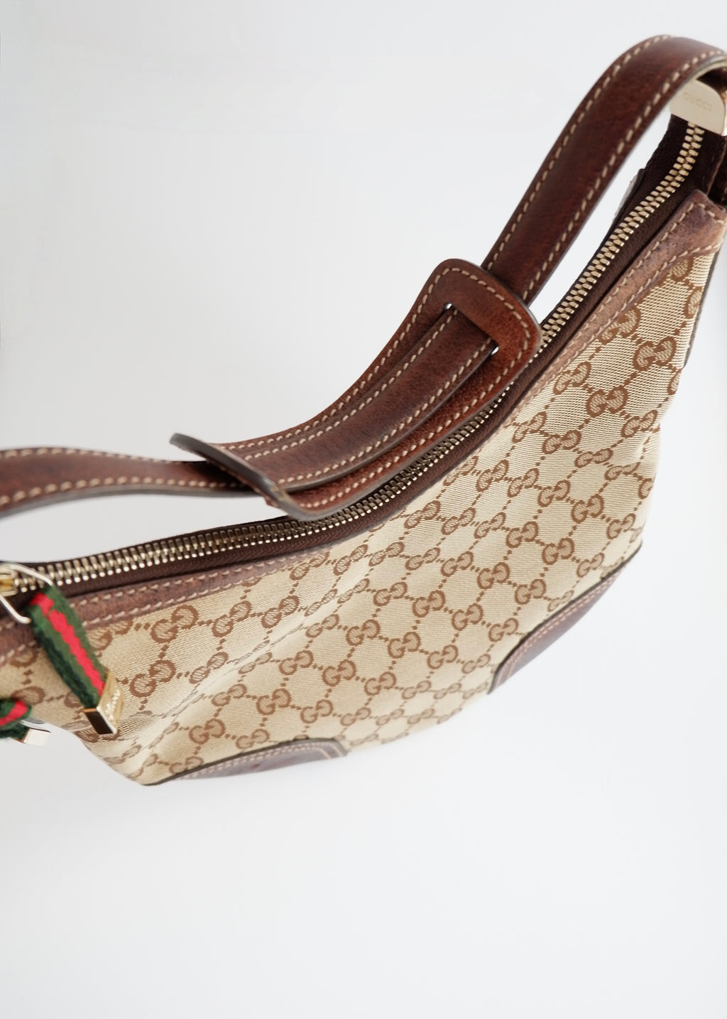 Preowned Gucci Brown GG Canvas Princy Shoulder Bag