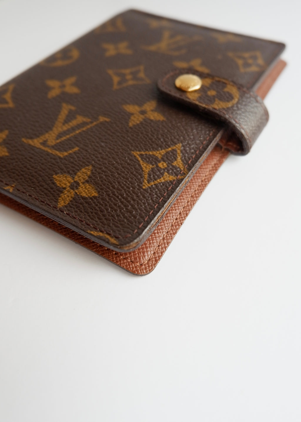 Preowned Louis Vuitton Brown Monogram Coated Canvas Agenda PM