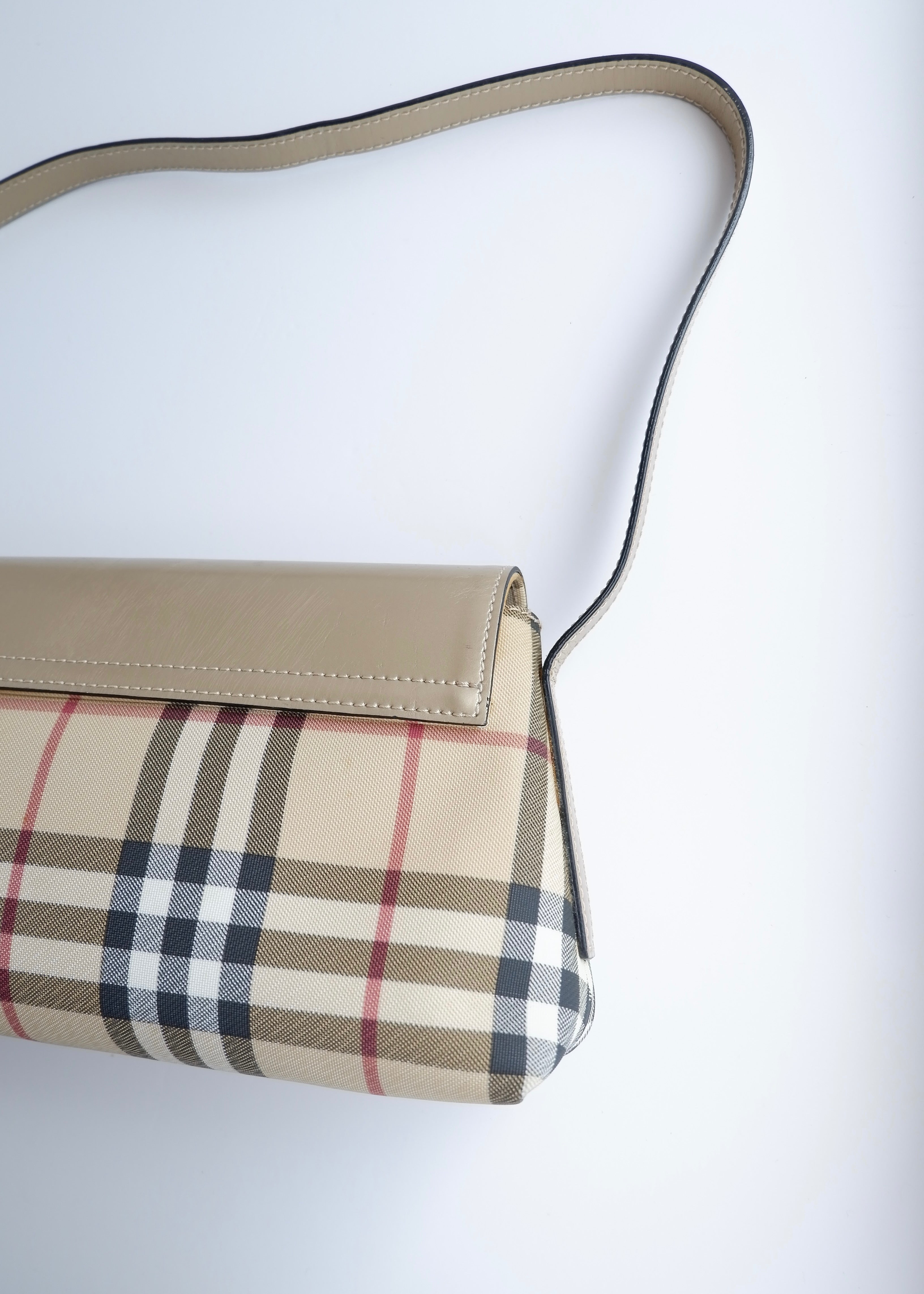 Authentic Preowned Vintage Burberry Nova Check Shoulder Bag