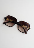 Authentic Preowned Gucci Black Oversized Square Frame Sunglasses