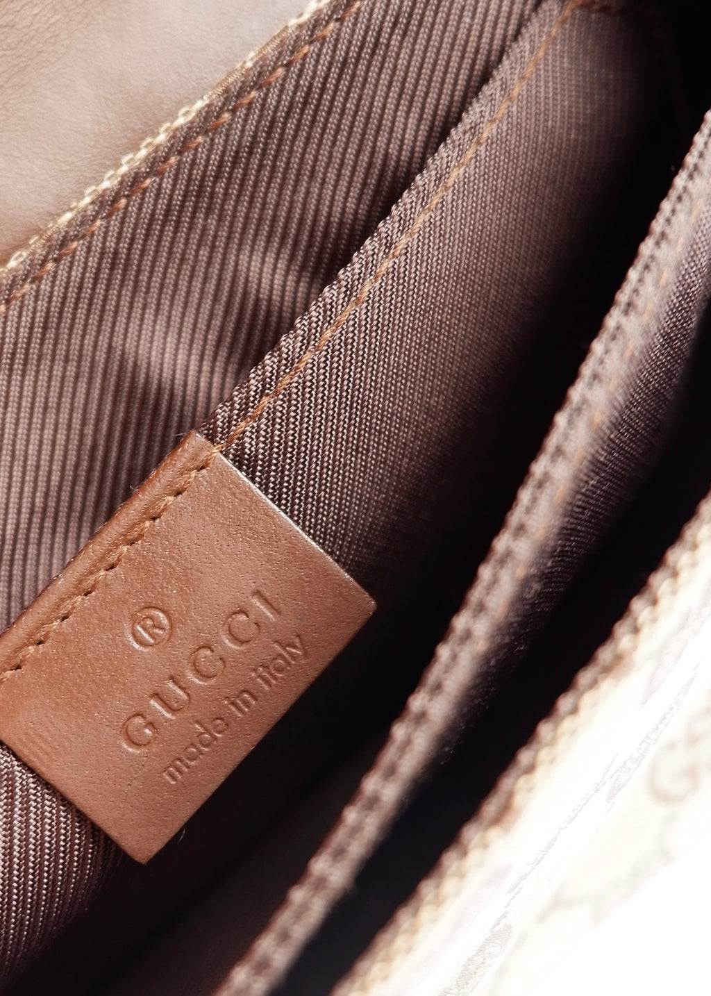Authentic Preowned Gucci Brown GG Canvas Shoulder Bag
