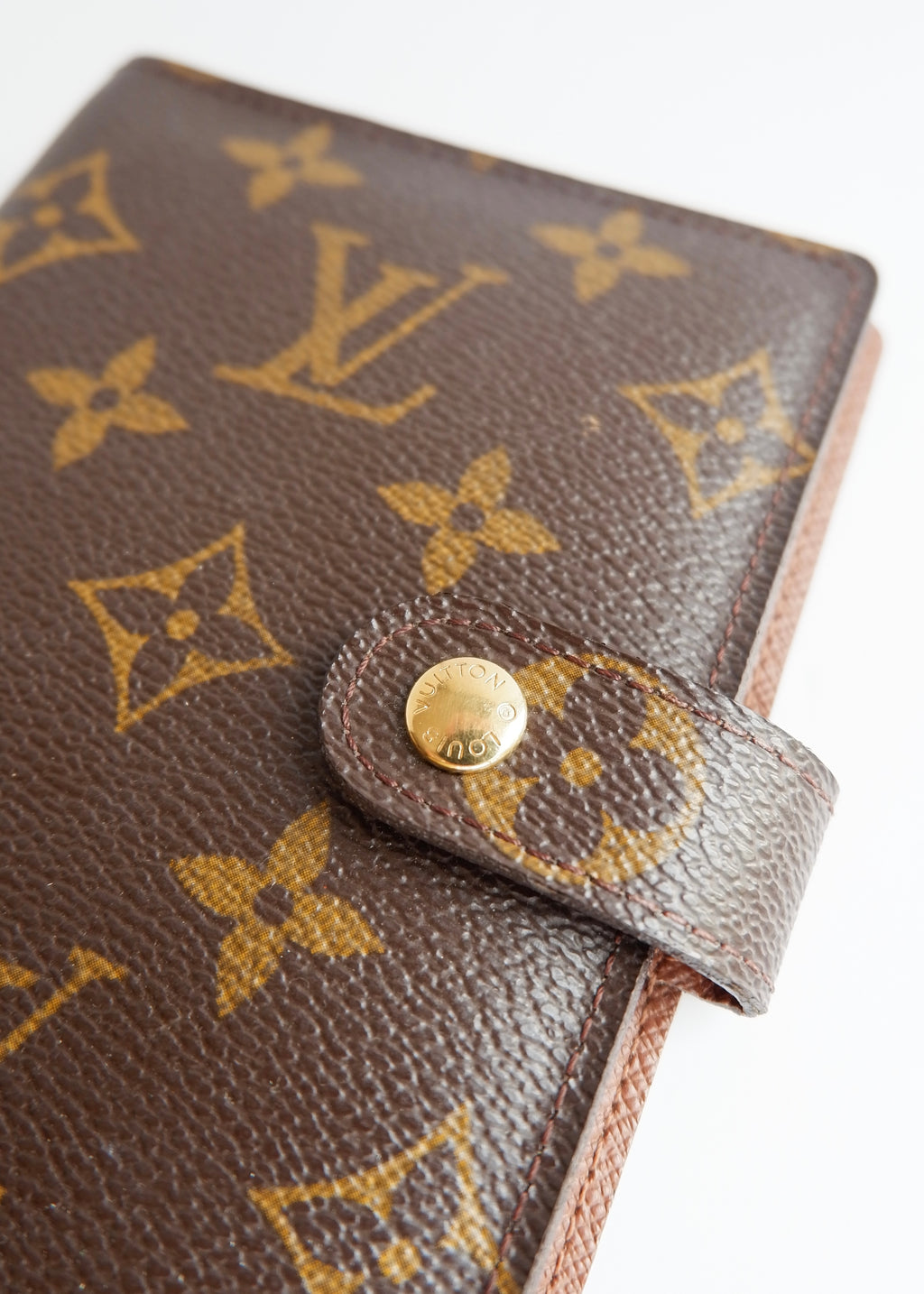 Preowned Louis Vuitton Brown Monogram Coated Canvas Agenda PM