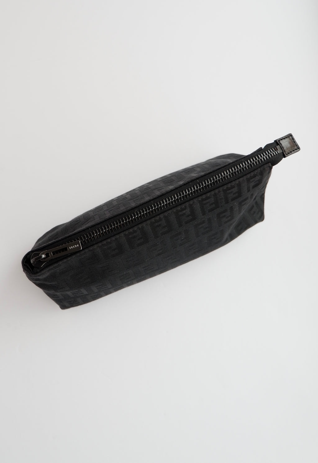 Authentic Preowned Fendi Black Canvas Zucchino Pouch
