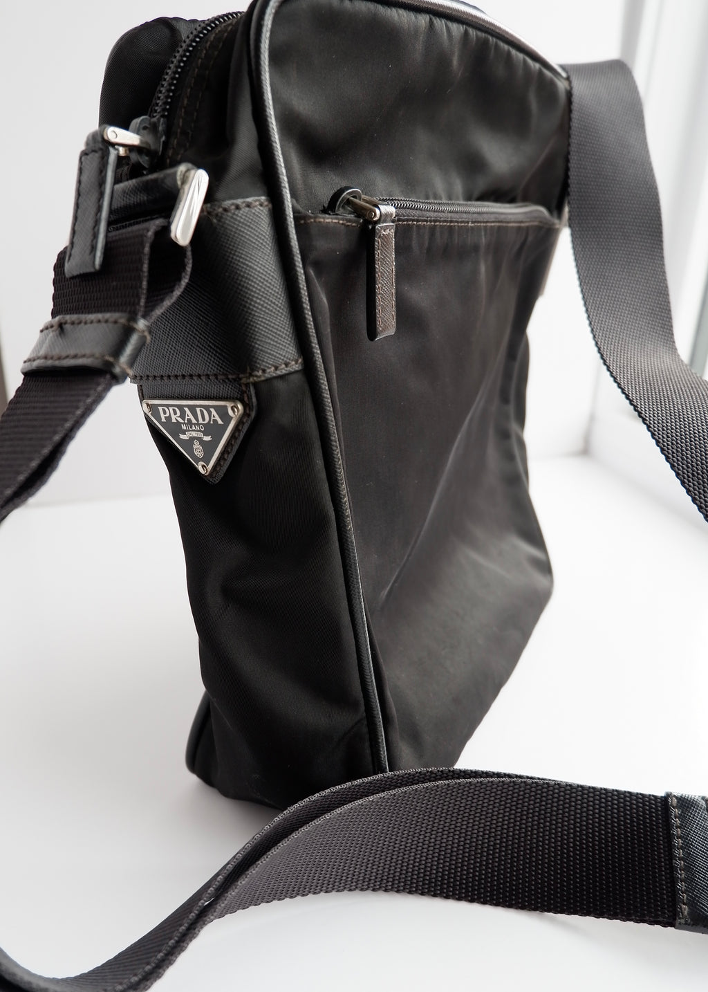 Authentic Preowned Prada Black Nylon Crossbody Bag