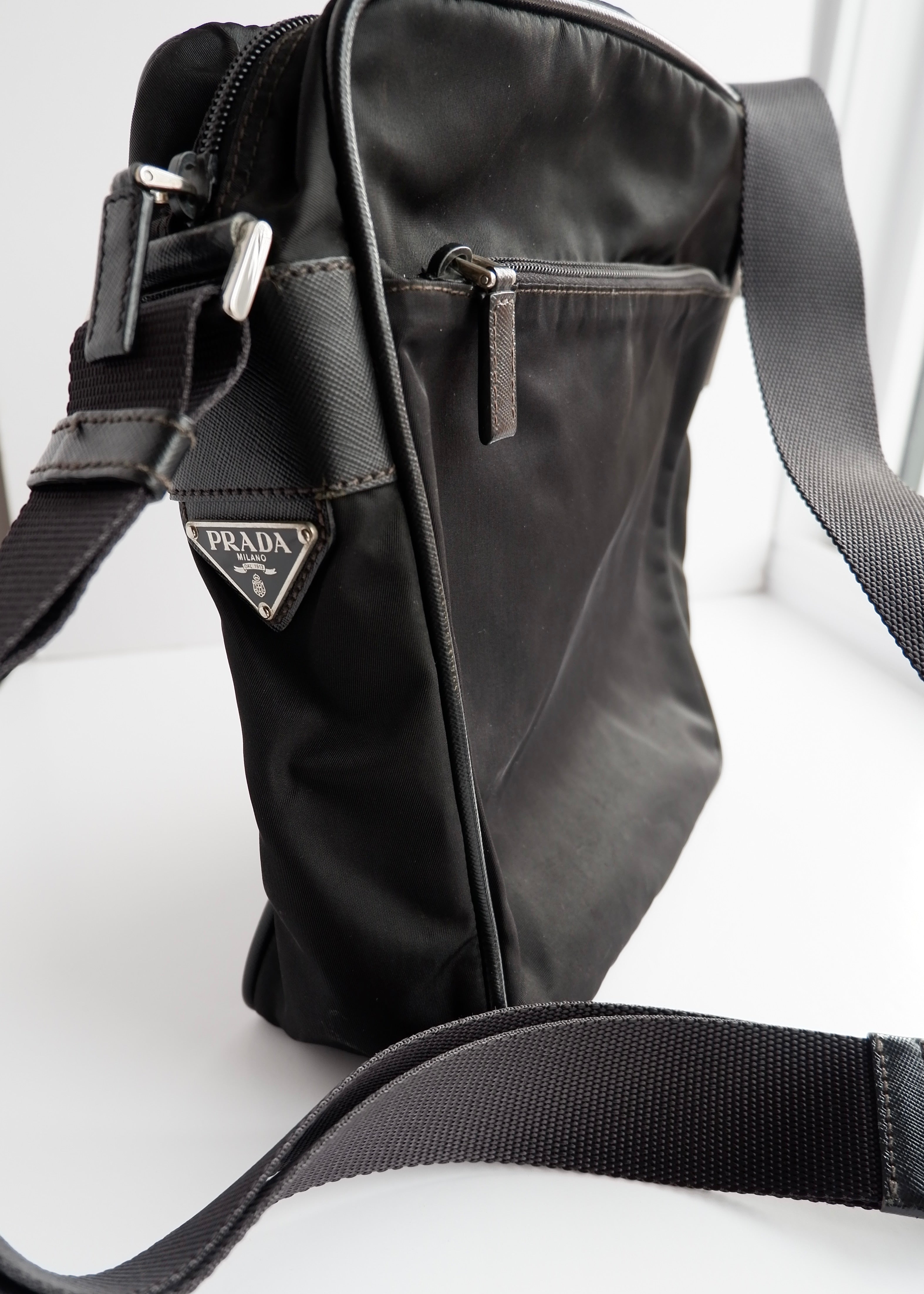 Authentic Preowned Prada Black Nylon Crossbody Bag