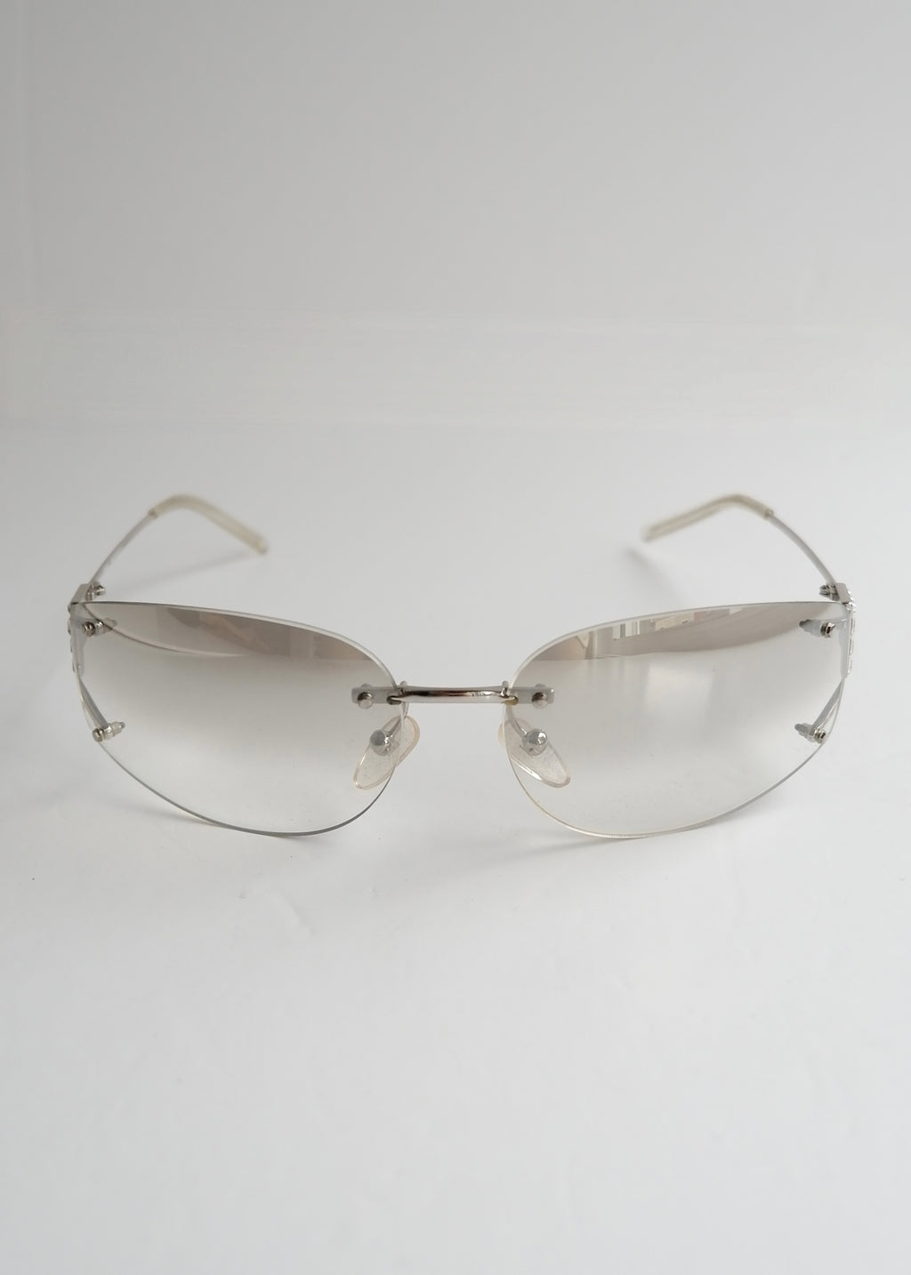 Preowned Fendi Transparent Frame Sunglasses