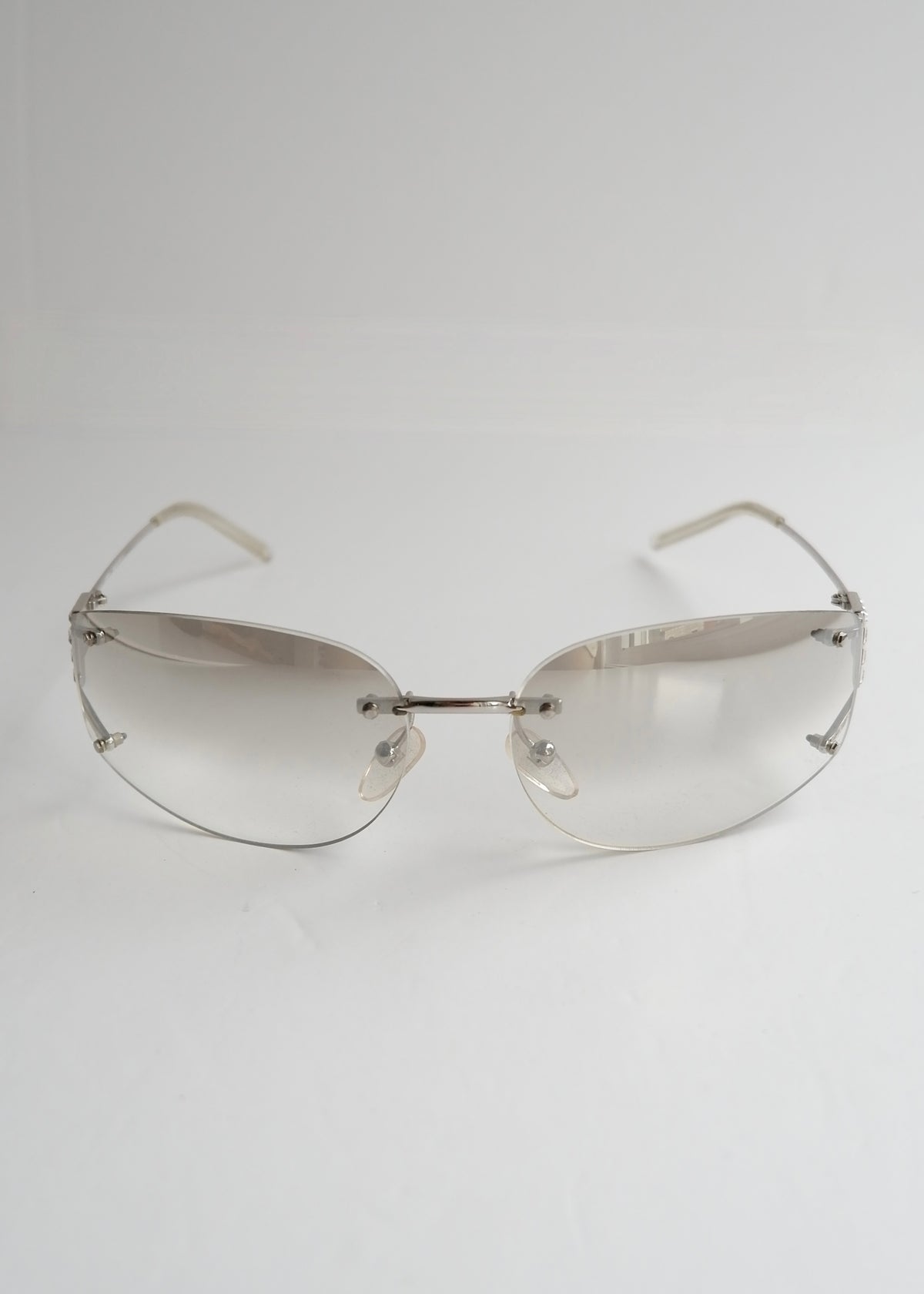 Preowned Fendi Transparent Frame Sunglasses