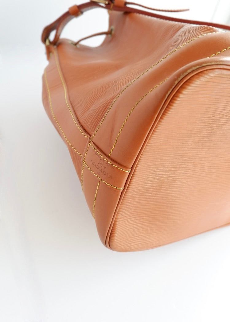 Authentic Preowned Louis Vuitton Brown Leather Epi Noe