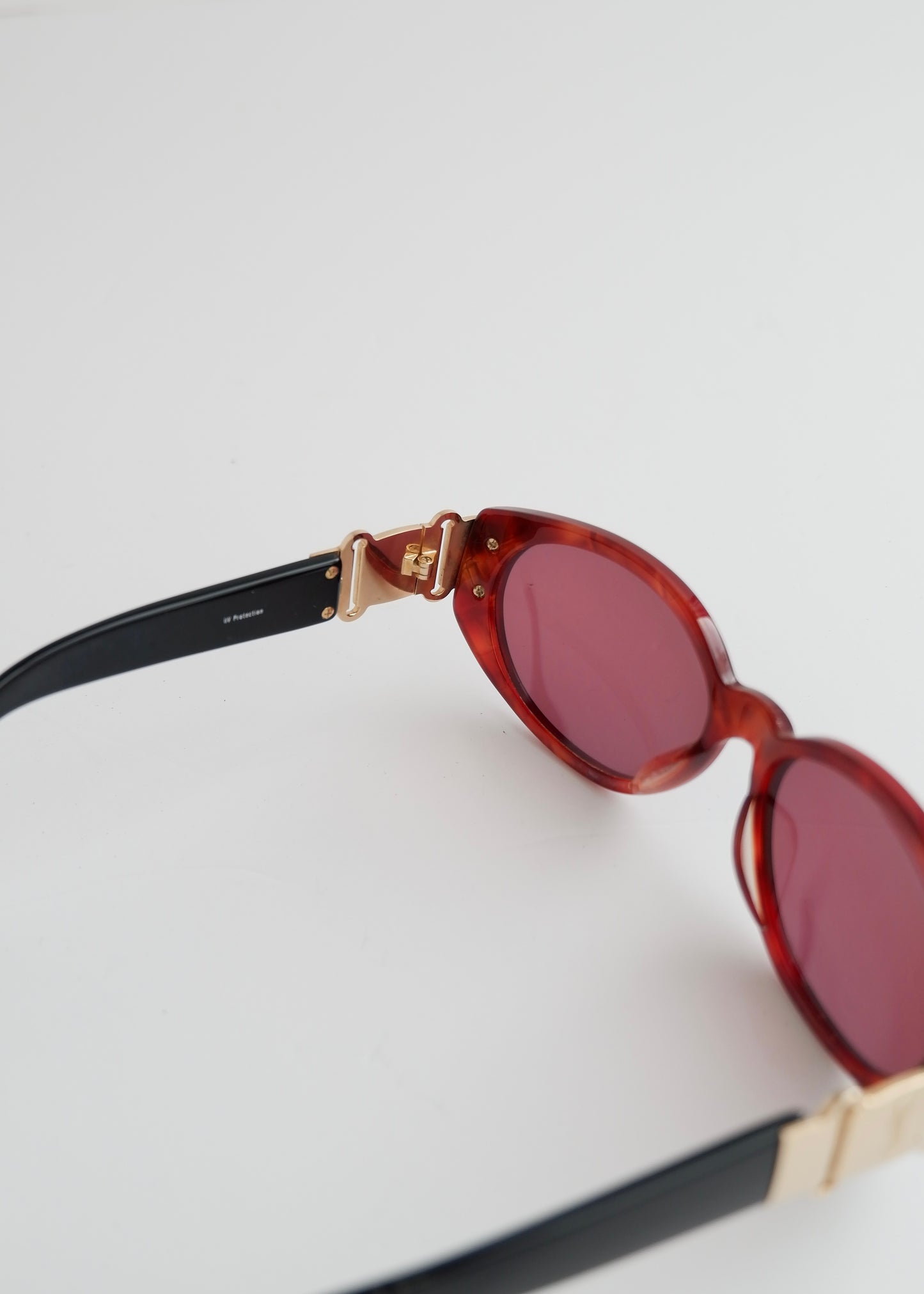 Authentic Preowned YSL Saint Laurent Red Small Frame Sunglasses