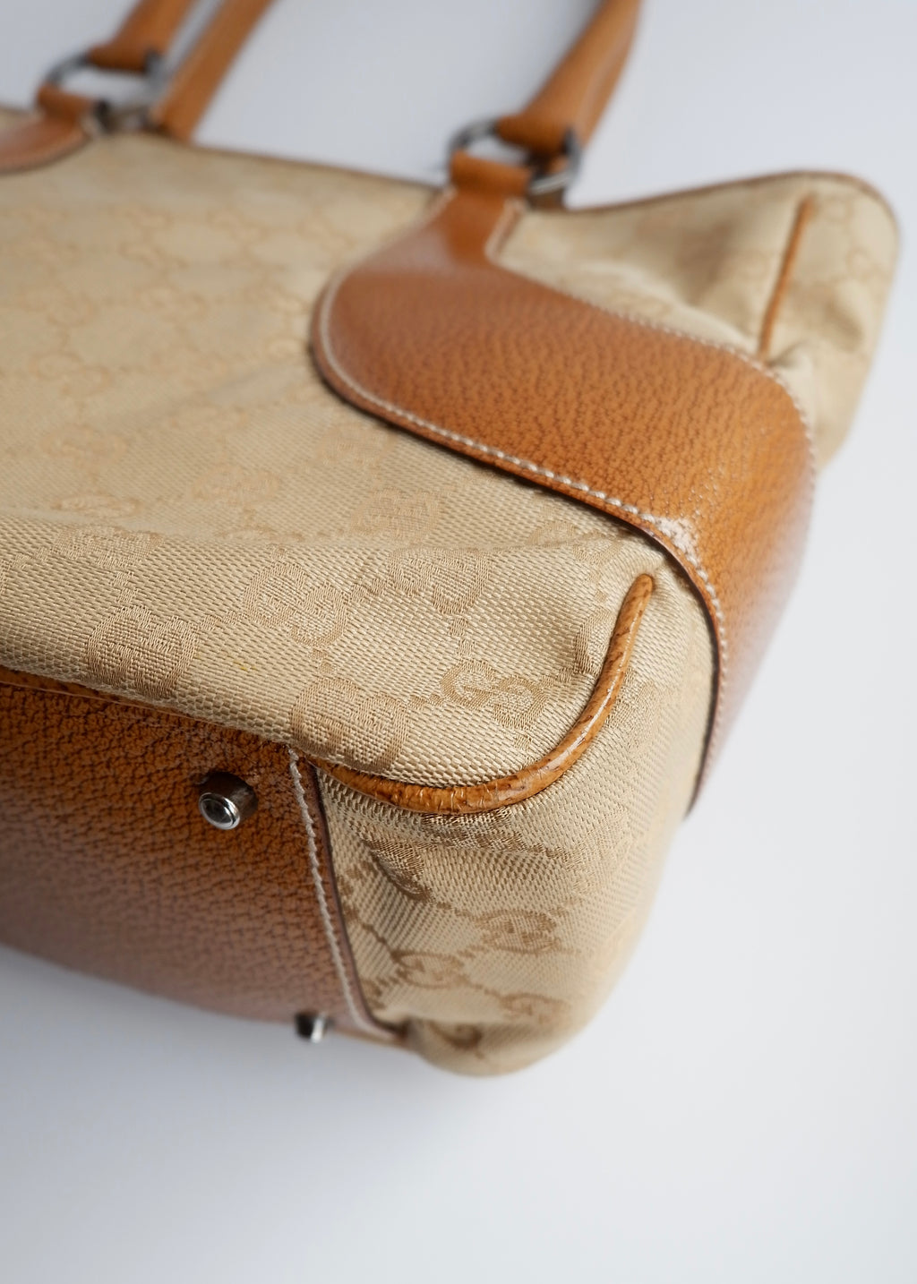 Authentic Preowned Gucci Caramel Brown GG Canvas Shoulder Bag