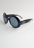 Authentic Preowned Gucci Navy Blue Round Frame Sunglasses