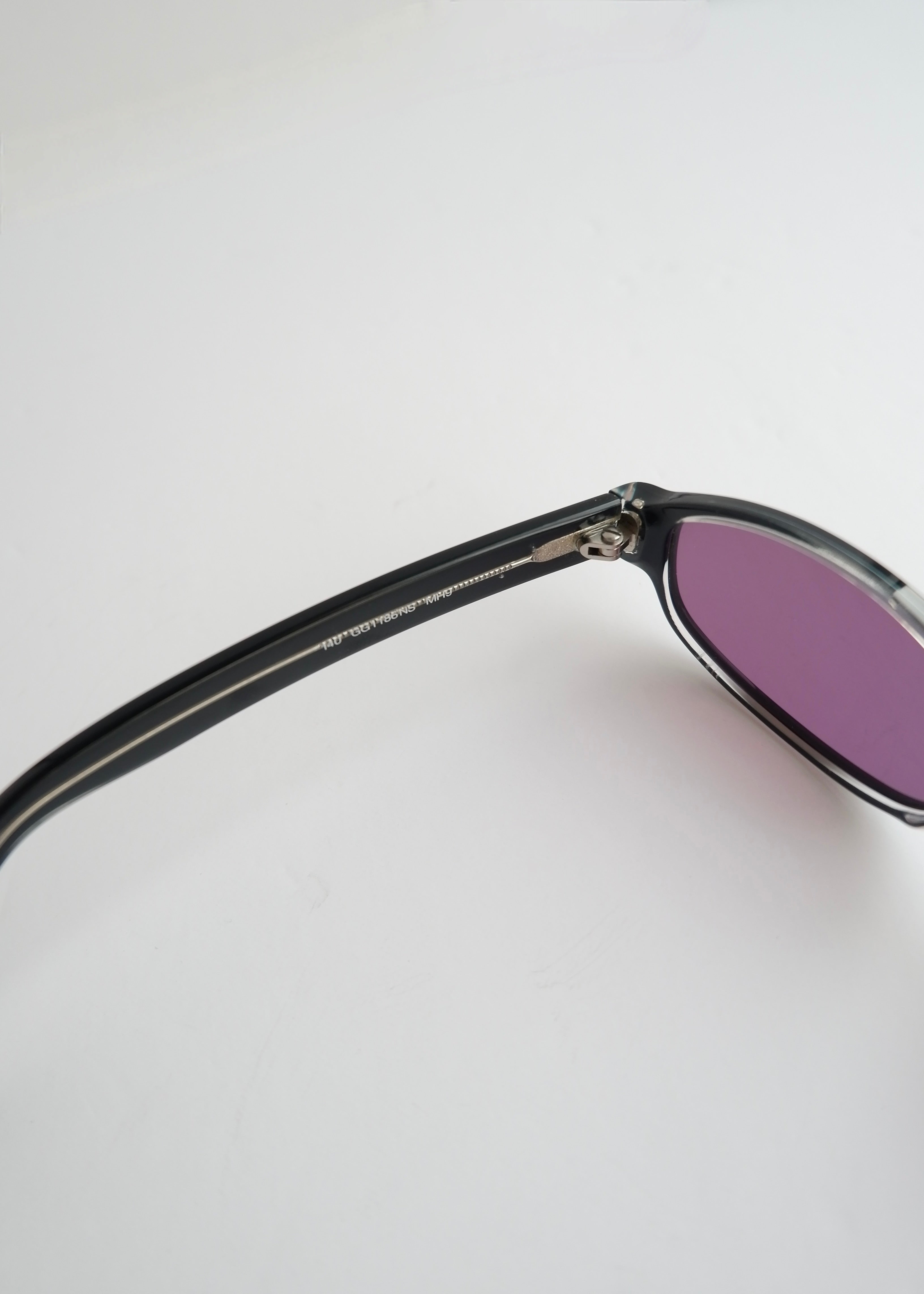 Authentic Preowned Gucci Round Frame Purple Lens Sunglasses