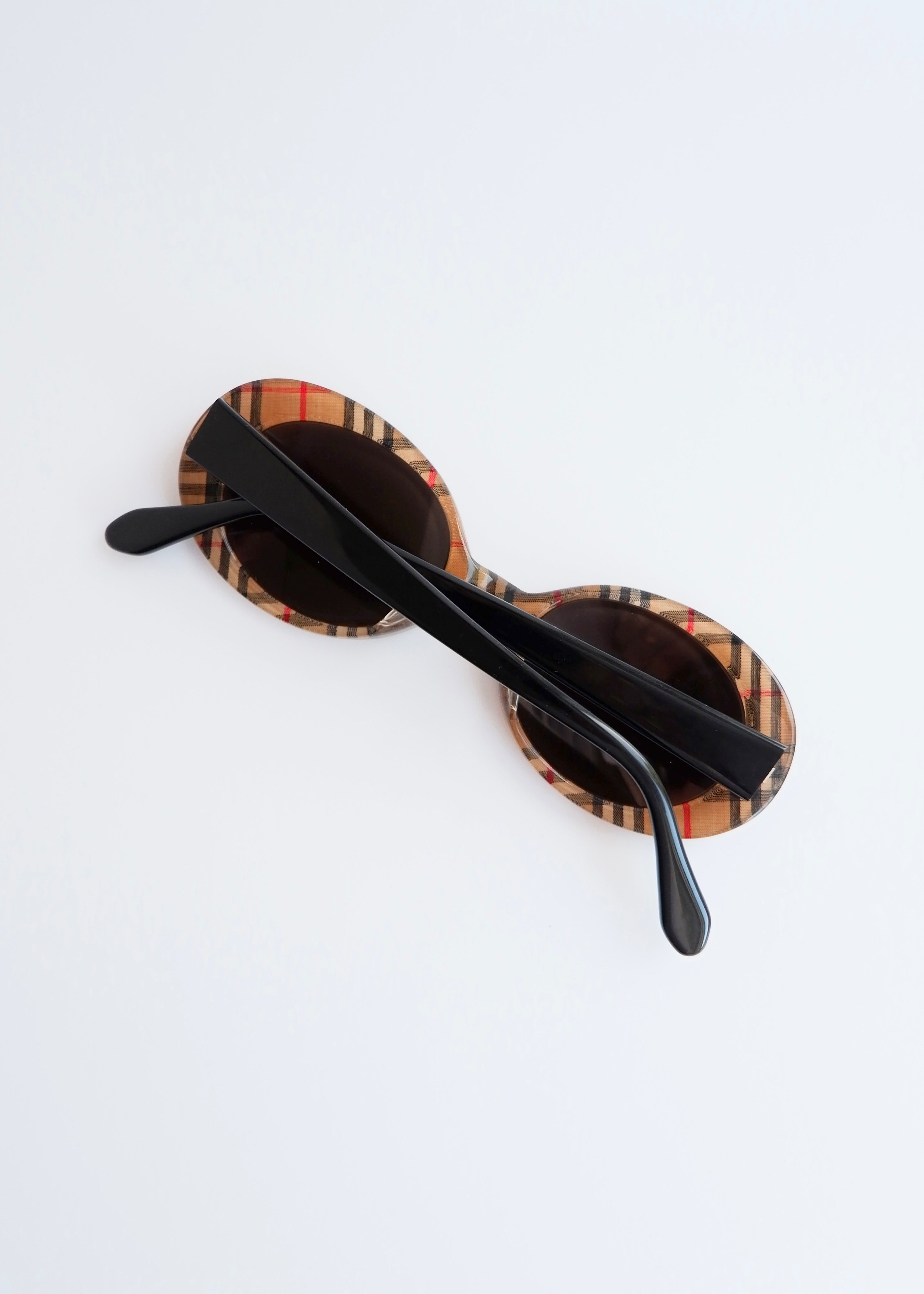 Authentic Preowned Vintage Burberrys of London Check Print Sunglasses